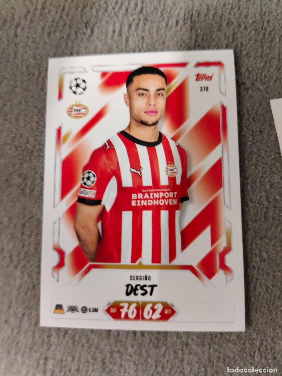 Cromos de f&uacute;tbol: 370 MATCH ATTAX 26/27 SERGI&Ntilde;O DEST PSV EINDHOVEN BASE CARD 2026 2027 TOPPS UCC AAU
