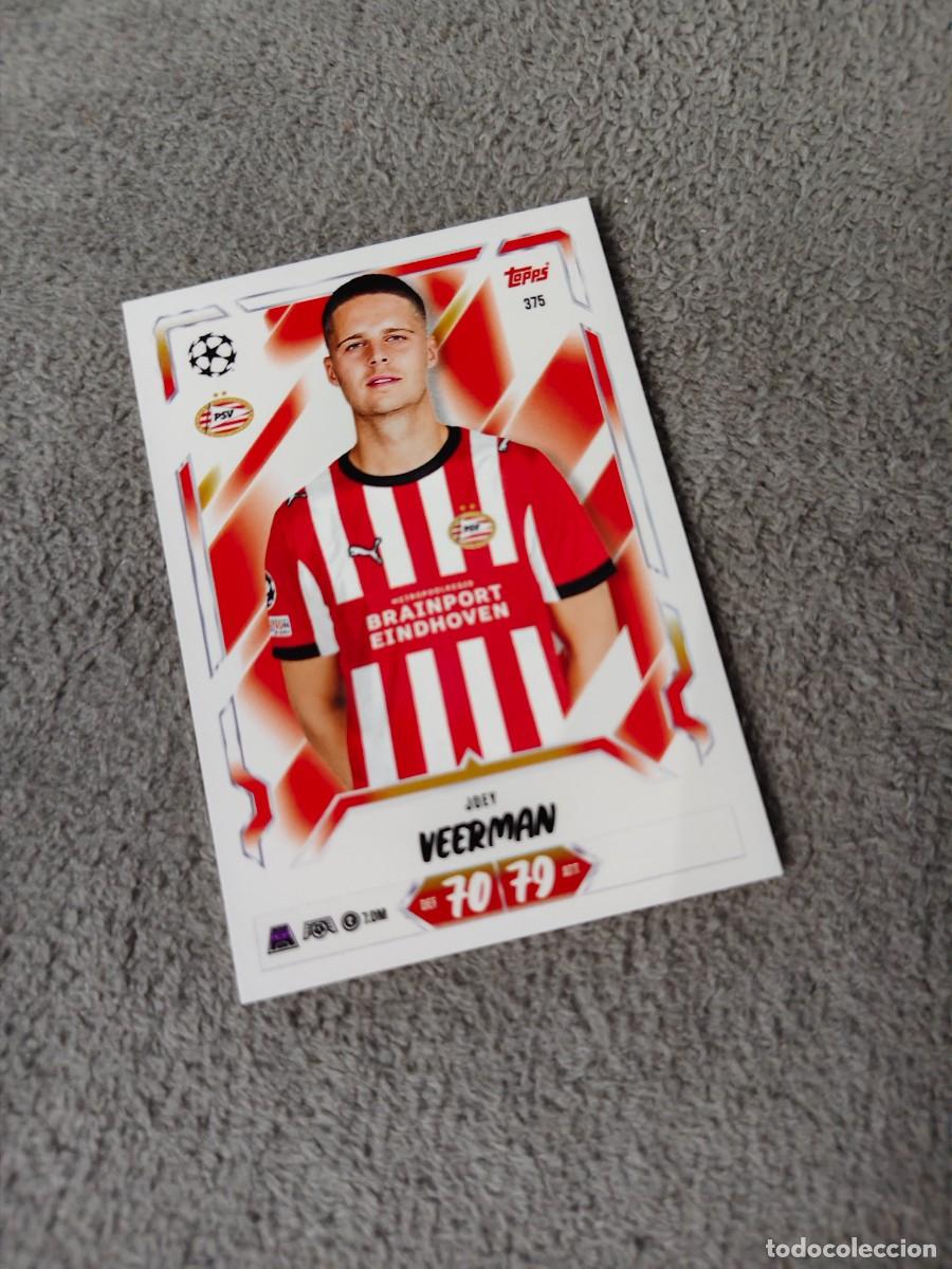 Cromos de f&uacute;tbol: 375 MATCH ATTAX 26/27 JOEY VEERMAN PSV EINDHOVEN BASE CARD 2026 2027 TOPPS UCC AAU