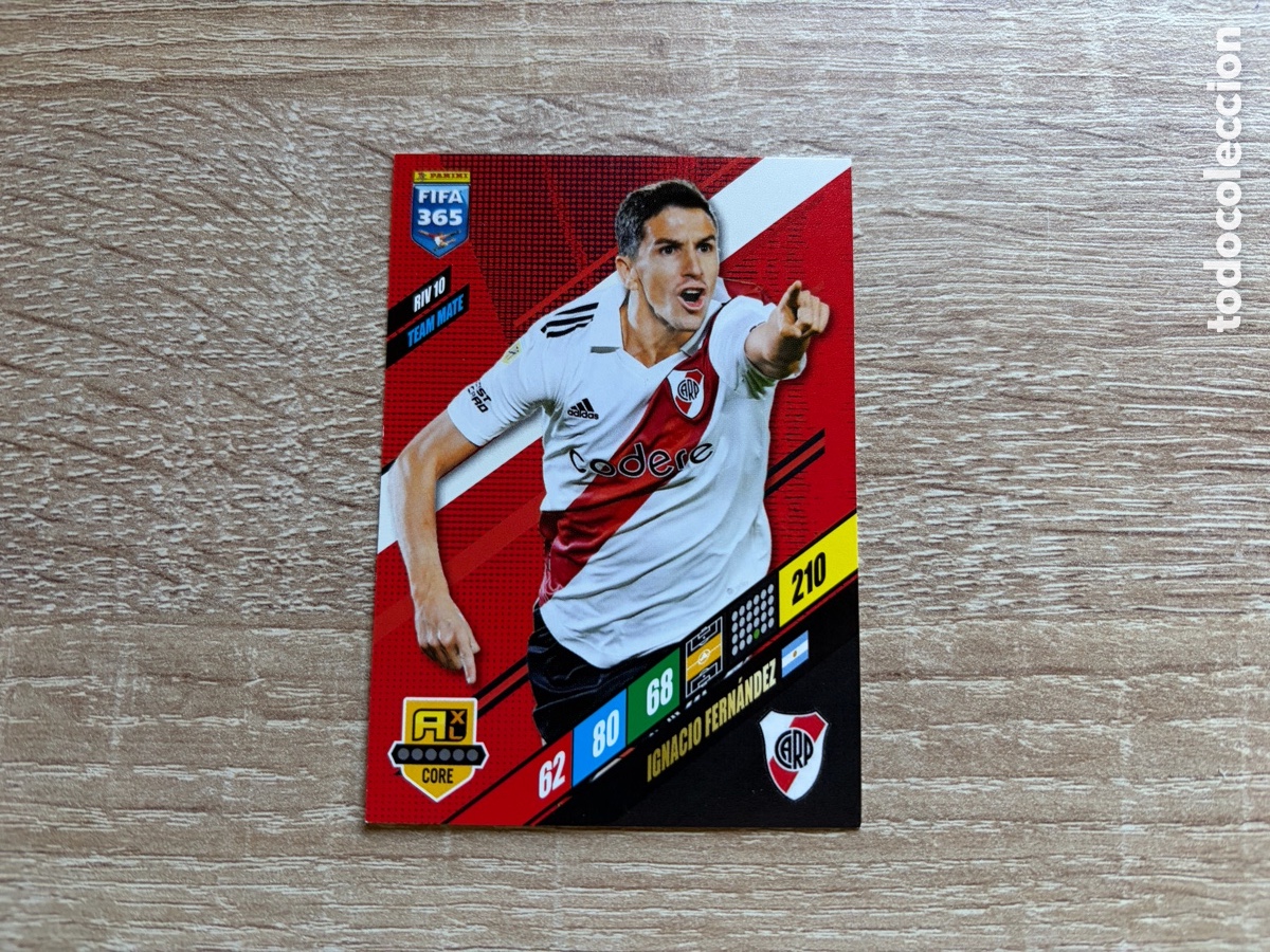 Cromos de f&uacute;tbol: 210 IGNACIO FERN&Aacute;NDEZ TEAM MATE RIV10 RIVER PLATE PANINI FIFA 365 2024 ADRENALYN XL