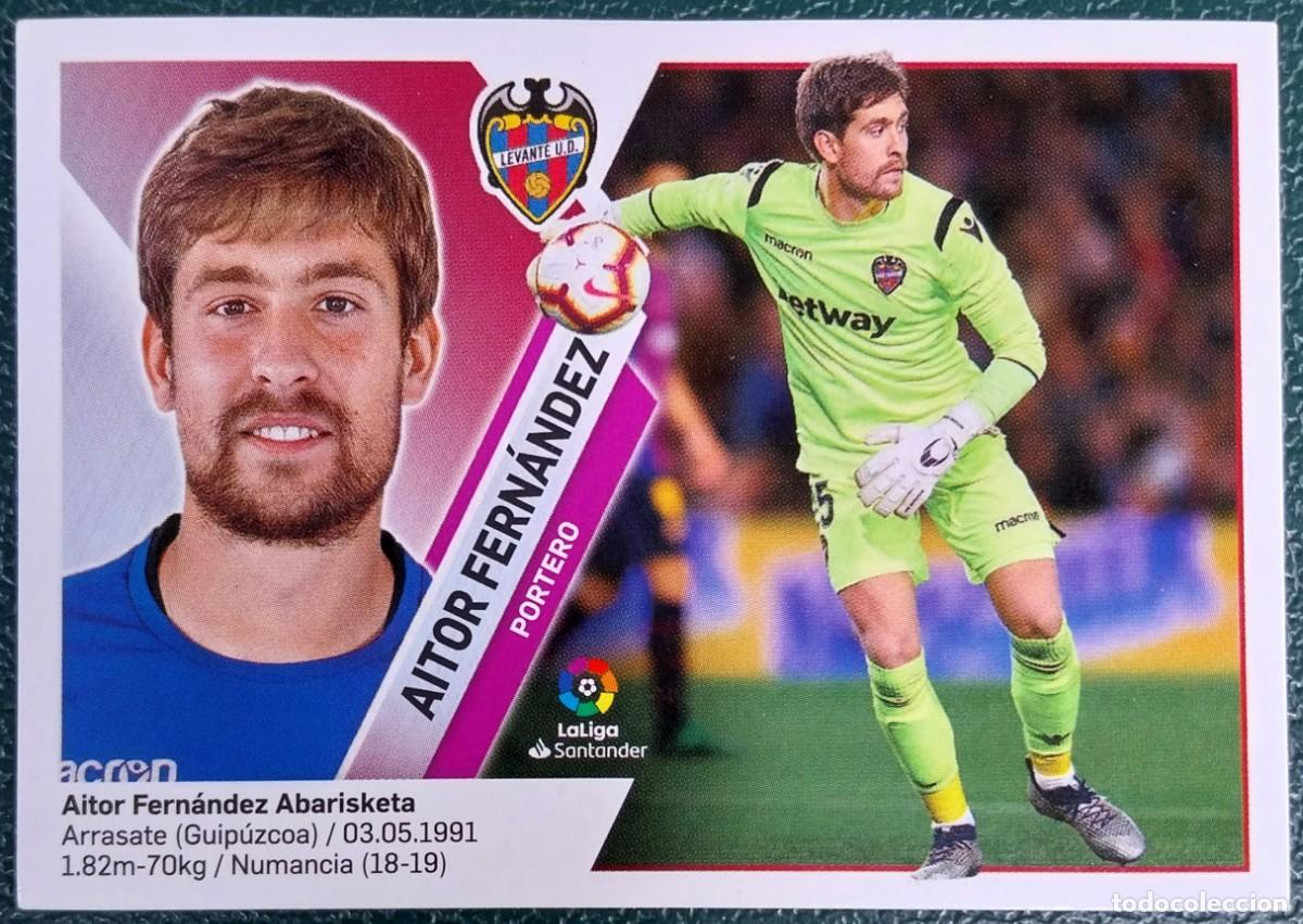 Cromos de f&uacute;tbol: 1 AITOR FERNANDEZ LEVANTE UD CROMOS ALBUM EDICIONES ESTE 2019 2020 19 20