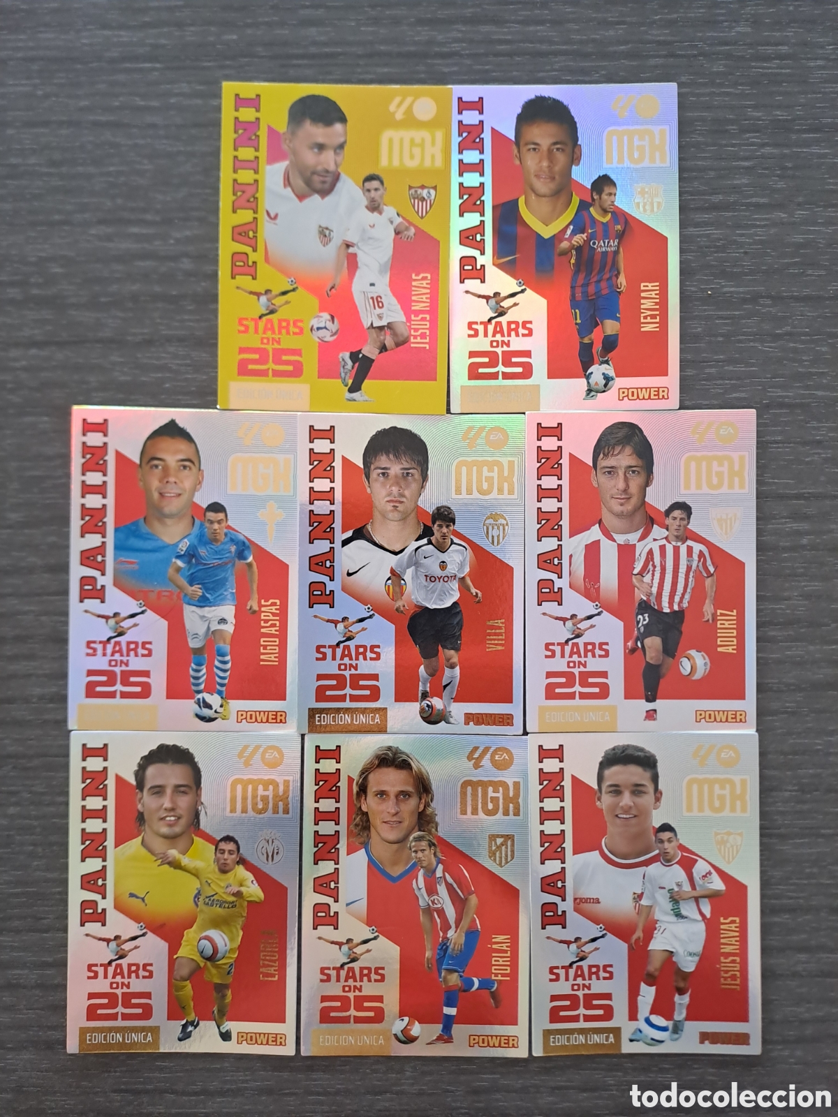Cromos de f&uacute;tbol: MEGACRACKS 26/27 &ndash; STARS ON 25 + POWER ⭐⚡ Lote de 8 cromos Stars on 25 y Stars on 25 Power