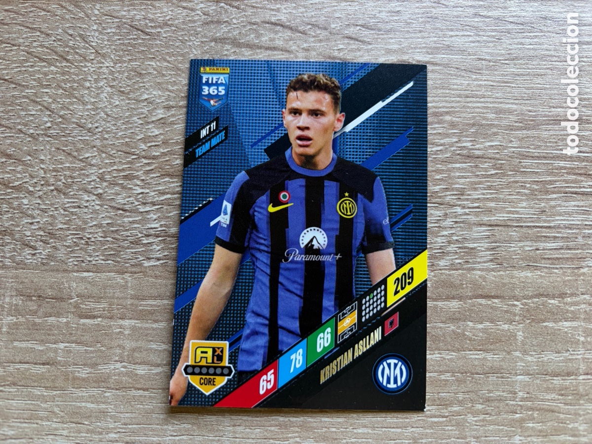 Cromos de Futebol: 209 KRISTJAN ASLLANI TEAM MATE INT11 INTER MILAN PANINI FIFA 365 2024 ADRENALYN XL