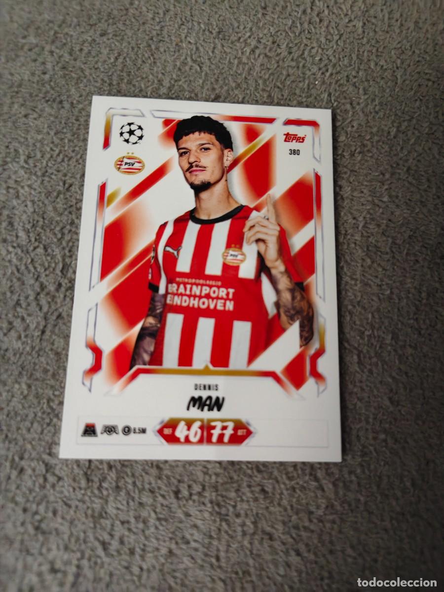 Cartes &agrave; collectionner de Football: 380 MATCH ATTAX 26/27 DENNIS MAN PSV EINDHOVEN BASE CARD 2026 2027 TOPPS UCC AAU