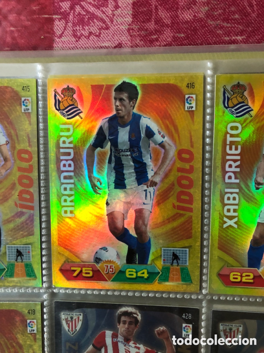 Football Stickers: ADRENALYN XL 2011-2012 N&ordm;416 ARANBURU (REAL SOCIEDAD) IDOLO LIGA 11 12 CROMOS
