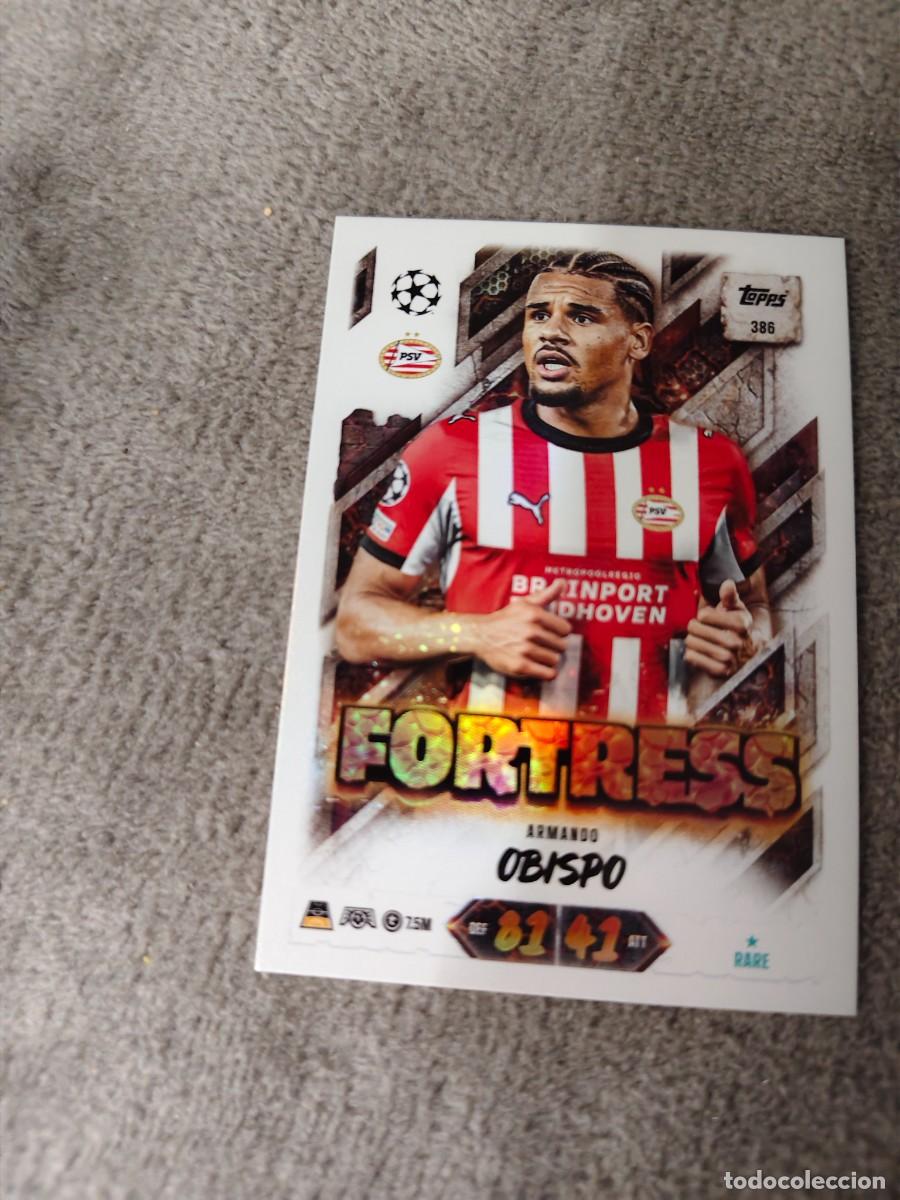 Football Stickers: 386 MATCH ATTAX 26/27 ARMANDO OBISPO PSV EINDHOVEN FORTRESS 2026 2027 TOPPS UCC AAU