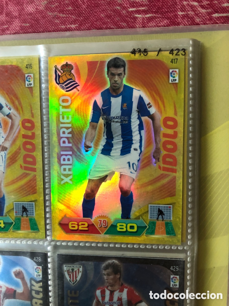 Cromos de f&uacute;tbol: XAVI PRIETO REAL SOCIEDAD IDOLO ADRENALYN 2011 2012 CROMO FUTBOL LIGA 11 12 - A20 - 417