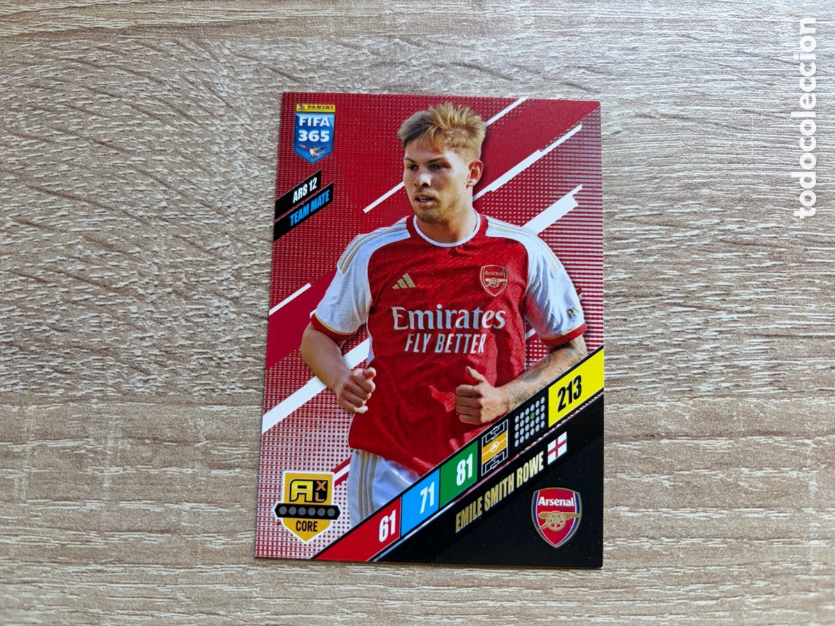 Cromos de f&uacute;tbol: 213 EMILE SMITH ROWE TEAM MATE ARS12 ARSENAL PANINI FIFA 365 2024 ADRENALYN XL