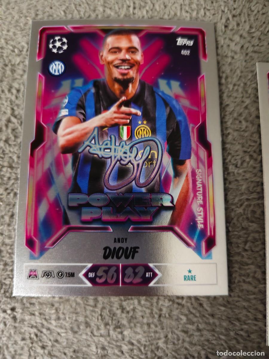 Cromos de f&uacute;tbol: 402 MATCH ATTAX 26/27 ANDY DIOUF FC INTERNAZIONALE MILANO POWER PLAY SIGNATURE STYLE 2026 2027 TOPPS