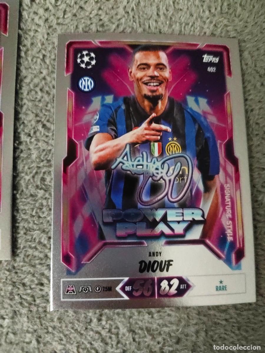 Cromos de f&uacute;tbol: 402 MATCH ATTAX 26/27 ANDY DIOUF FC INTERNAZIONALE MILANO POWER PLAY SIGNATURE STYLE 2026 2027 TOPPS