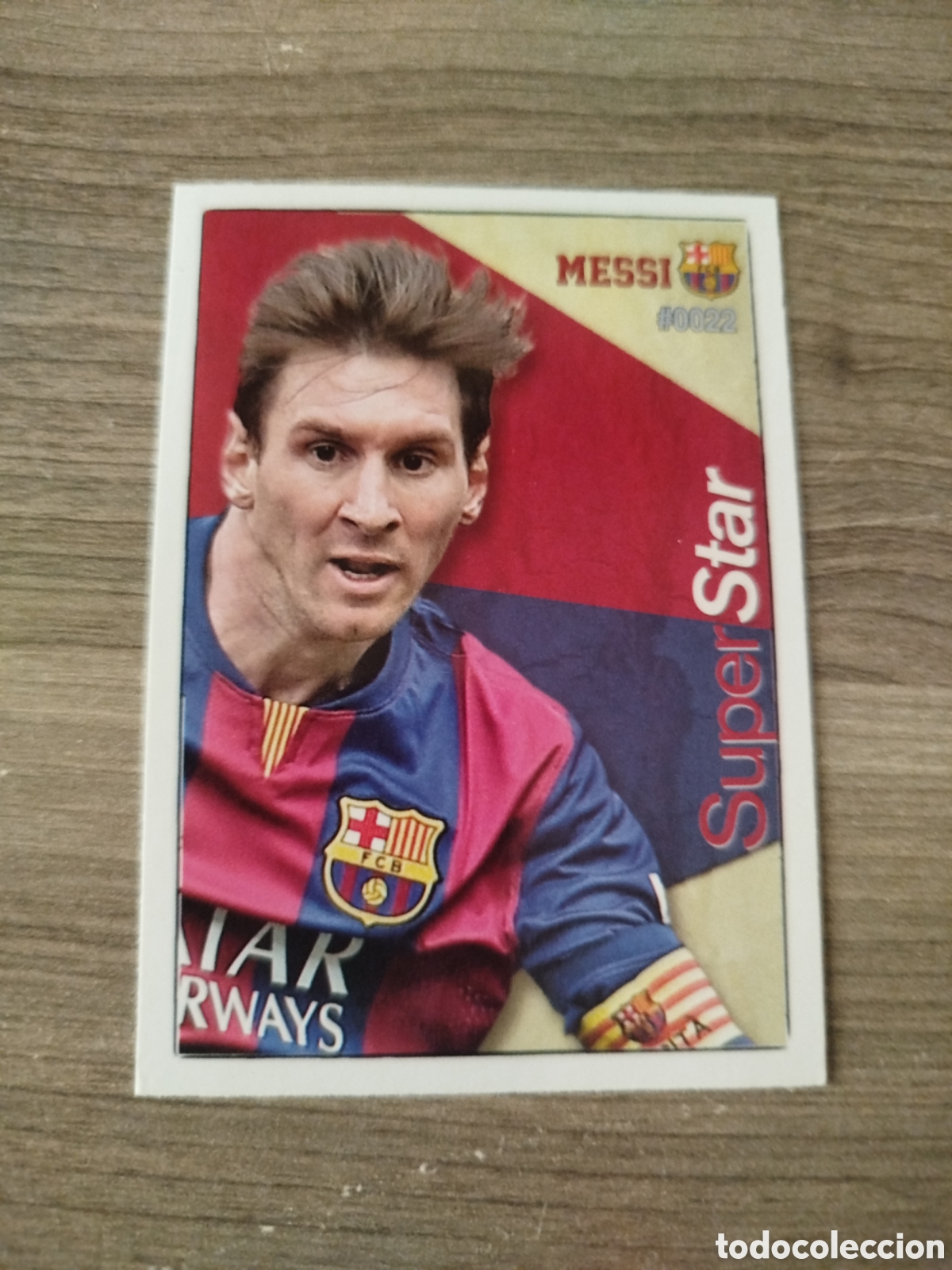 Cromos de f&uacute;tbol: Mundicromo 2015/16.F.C.Barcelona.Messi (SUPERSTAR.VERSI&Oacute;N MATE).