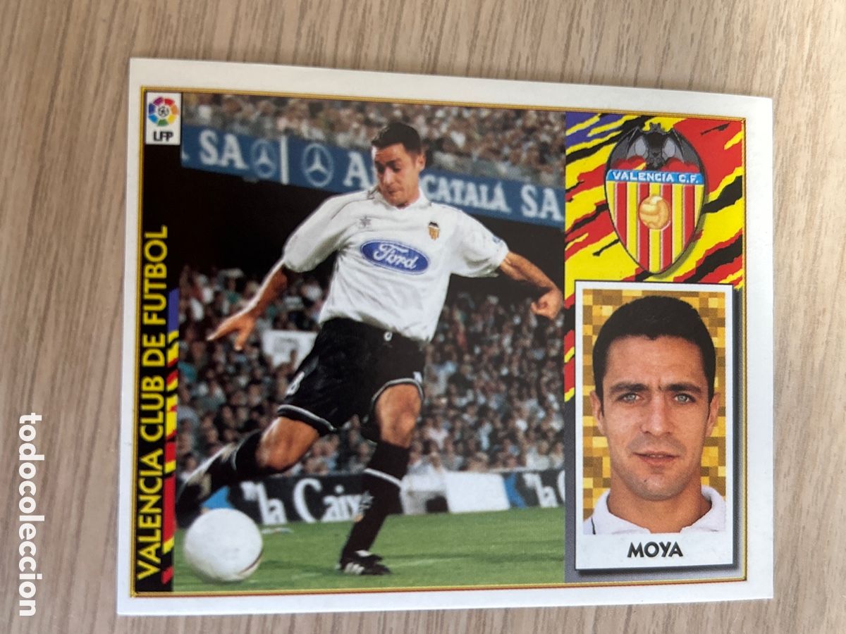 Cromos de f&uacute;tbol: MOYA VALENCIA BAJA LIGA ESTE 1997 1998 97 98 NUNCA PEGADO SIN PEGAR