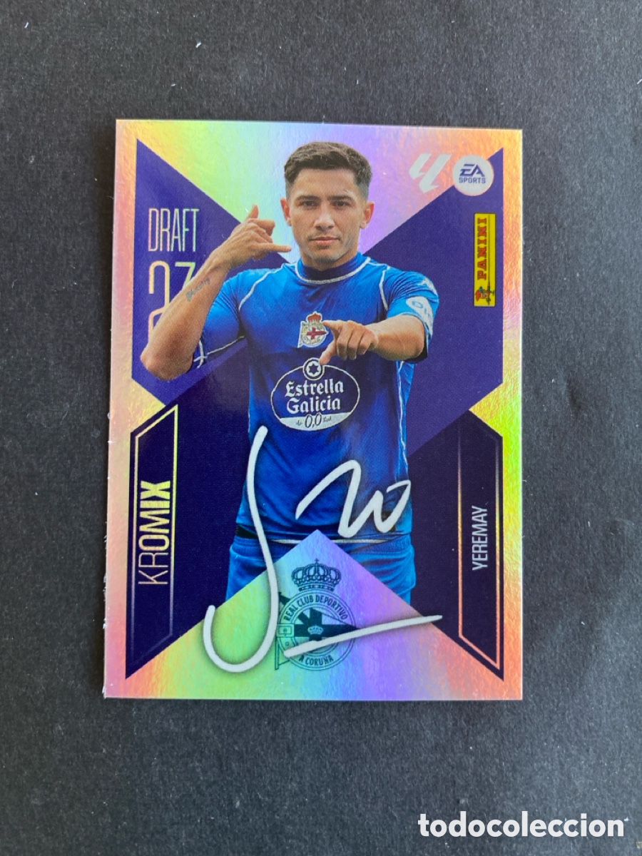 Cromos de f&uacute;tbol: Cromo liga 26/27 La Coru&ntilde;a draft 23 N* 23