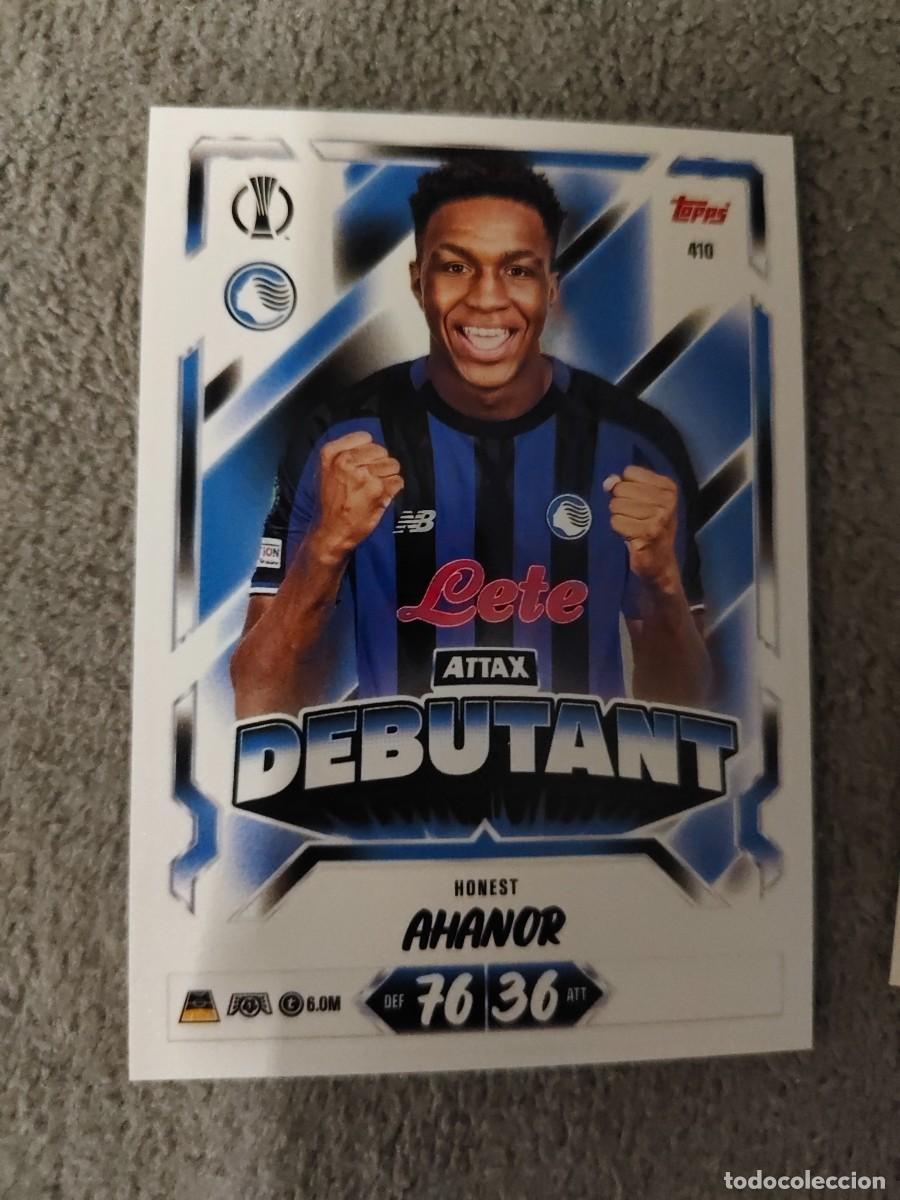 Cromos de f&uacute;tbol: 410 MATCH ATTAX 26/27 HONEST AHANOR ATALANTA BC DEBUTANT 2026 2027 TOPPS UCC AAU