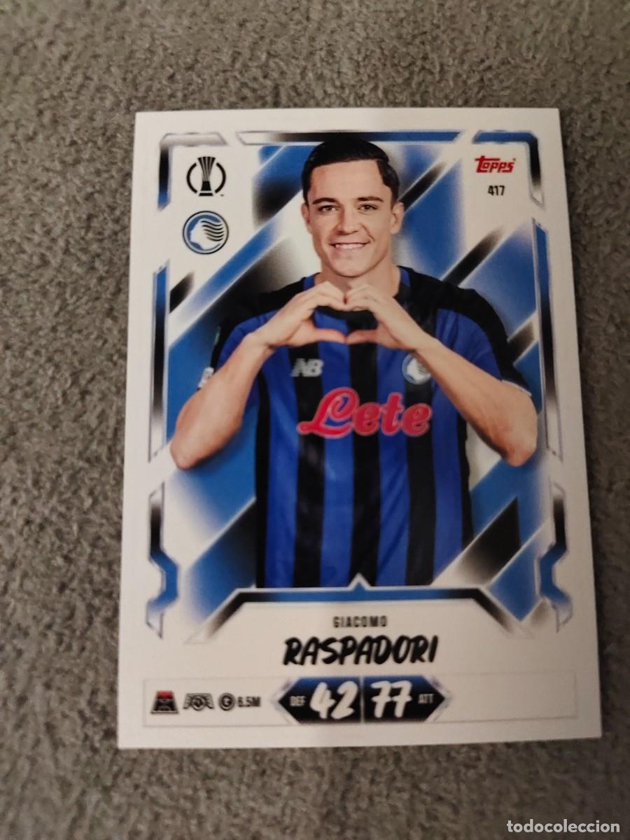 Cromos de f&uacute;tbol: 417 MATCH ATTAX 26/27 GIACOMO RASPADORI ATALANTA BC BASE CARD 2026 2027 TOPPS UCC AAU
