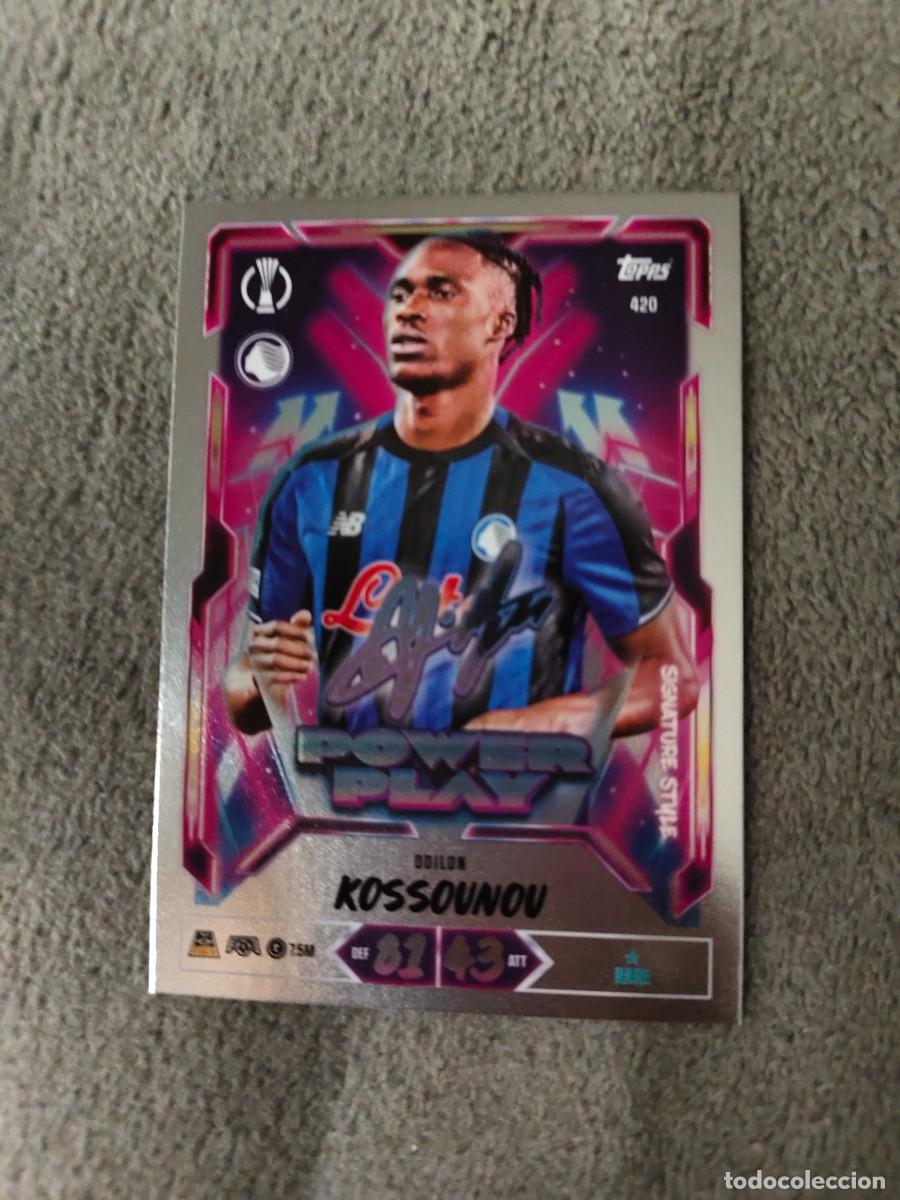 Cromos de f&uacute;tbol: 420 MATCH ATTAX 26/27 KOSSOUNOU ATALANTA BC POWER PLAY SIGNATURE STYLE 2026 2027 TOPPS UCC AAU