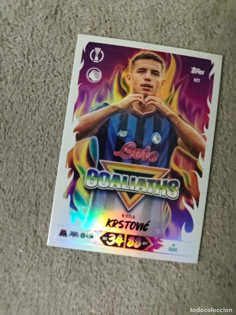 Cromos de Futebol: 421 MATCH ATTAX 26/27 NIKOLA KRSTOVIĆ ATALANTA BC GOALIATHS 2026 2027 TOPPS UCC AAU