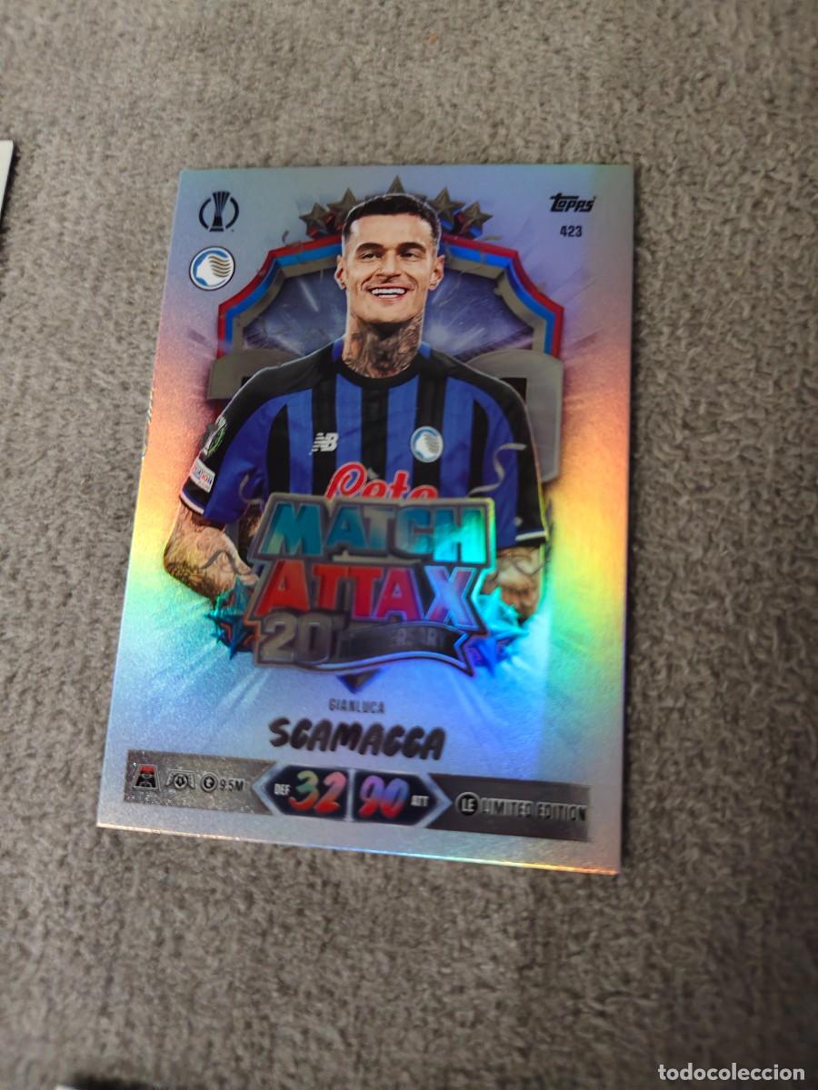 Cromos de f&uacute;tbol: 423 MATCH ATTAX 26/27 GIANLUCA SCAMACCA ATALANTA BC LIMITED EDITION 20 ANNIVERSARY 2026 2027 TOPPS U