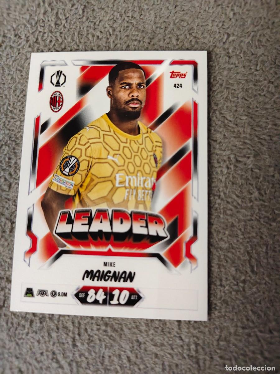Cromos de f&uacute;tbol: 424 MATCH ATTAX 26/27 MIKE MAIGNAN AC MILAN LEADER 2026 2027 TOPPS UCC AAU