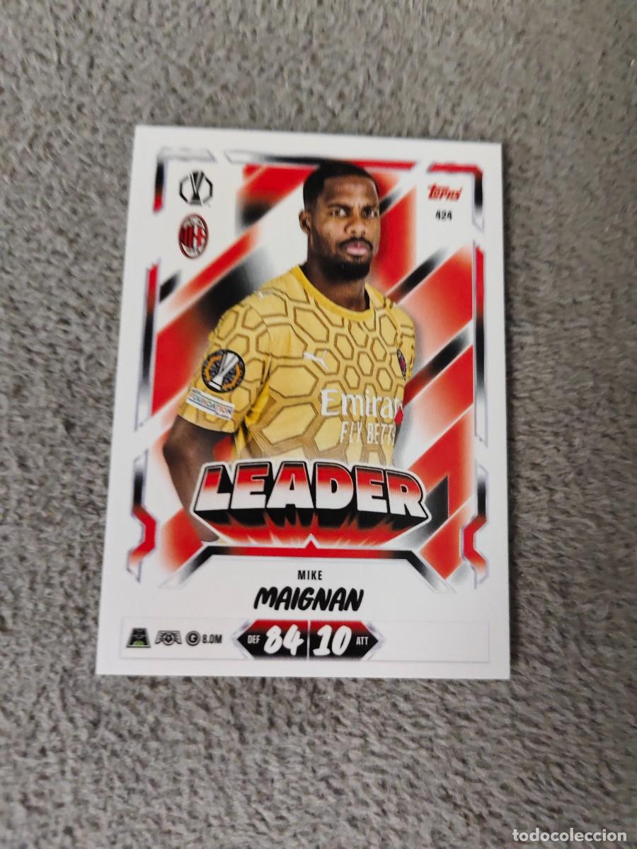 Cromos de f&uacute;tbol: 424 MATCH ATTAX 26/27 MIKE MAIGNAN AC MILAN LEADER 2026 2027 TOPPS UCC AAU