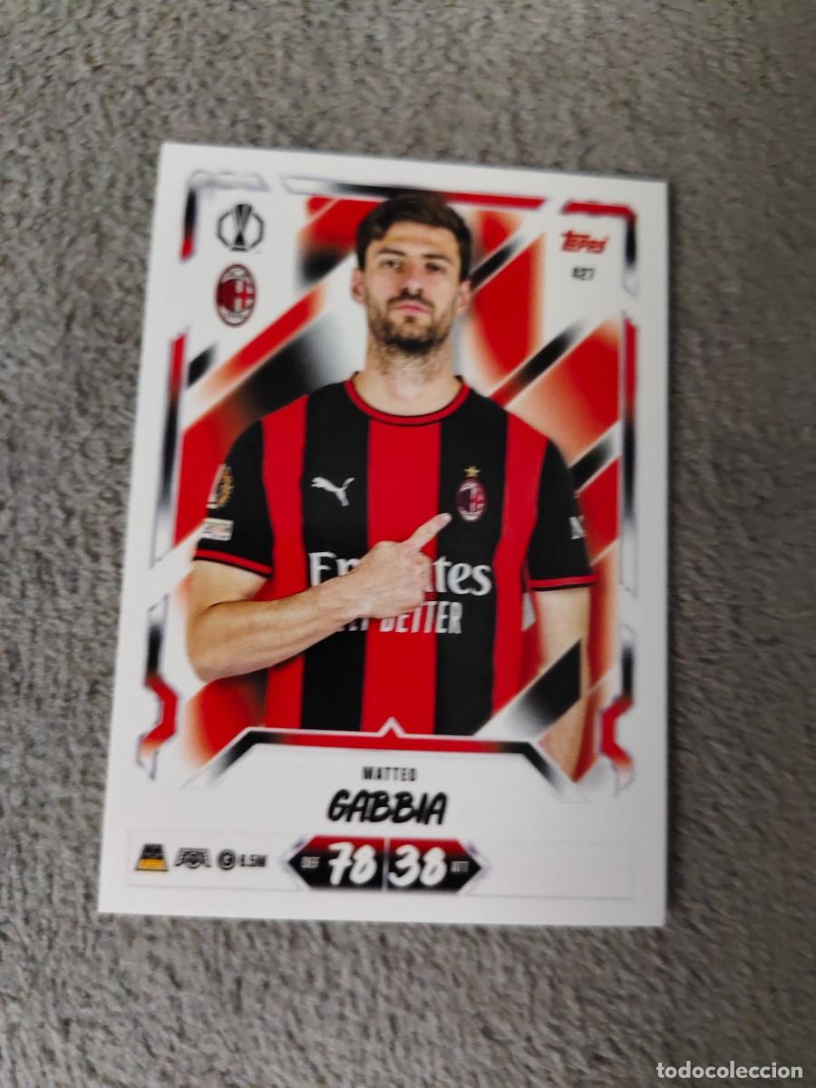 Cromos de f&uacute;tbol: 427 MATCH ATTAX 26/27 MATTEO GABBIA AC MILAN BASE CARD 2026 2027 TOPPS UCC AAU