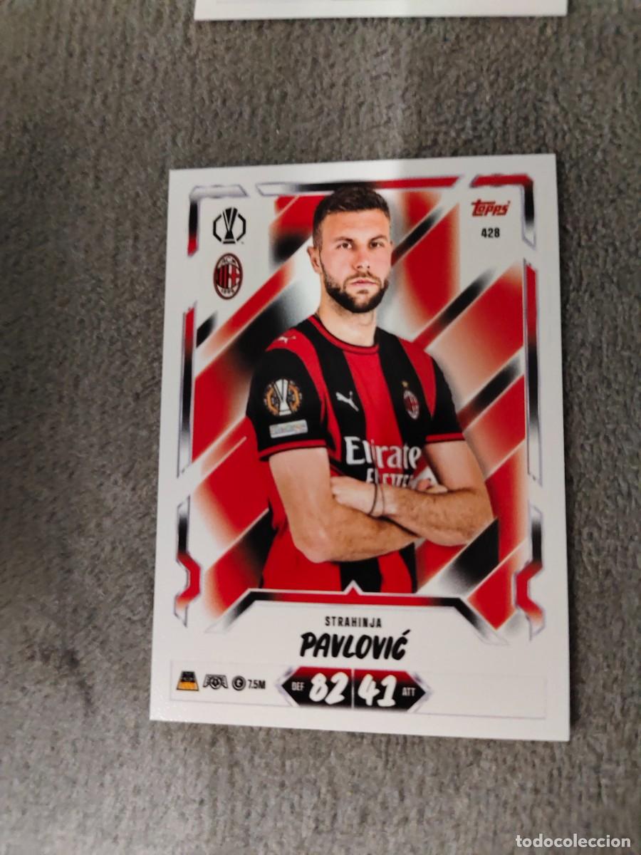 Cromos de f&uacute;tbol: 428 MATCH ATTAX 26/27 STRAHINJA PAVLOVIĆ AC MILAN BASE CARD 2026 2027 TOPPS UCC AAU