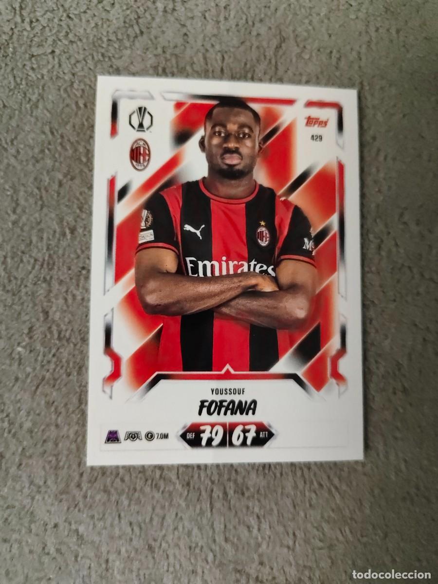 Cromos de f&uacute;tbol: 429 MATCH ATTAX 26/27 YOUSSOUF FOFANA AC MILAN BASE CARD 2026 2027 TOPPS UCC AAU