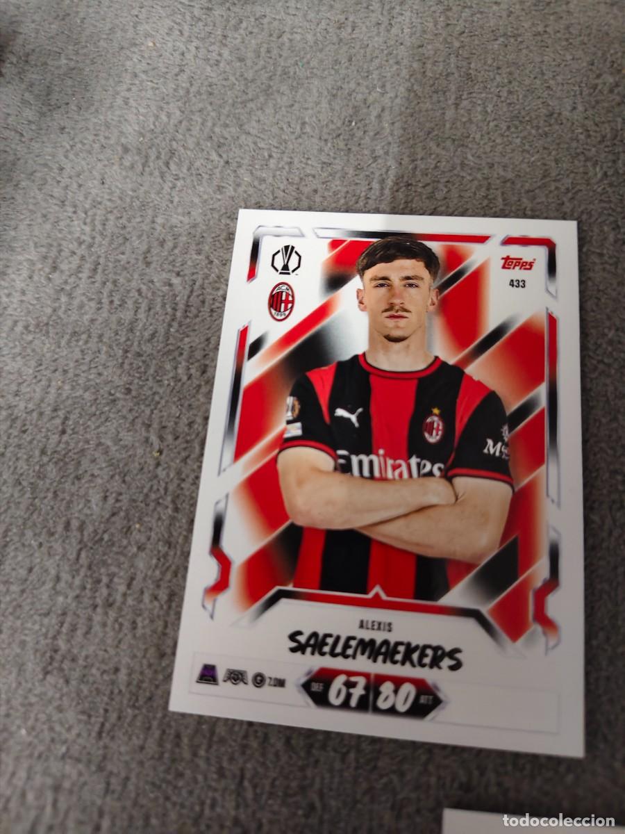 Cromos de f&uacute;tbol: 433 MATCH ATTAX 26/27 ALEXIS SAELEMAEKERS AC MILAN BASE CARD 2026 2027 TOPPS UCC AAU