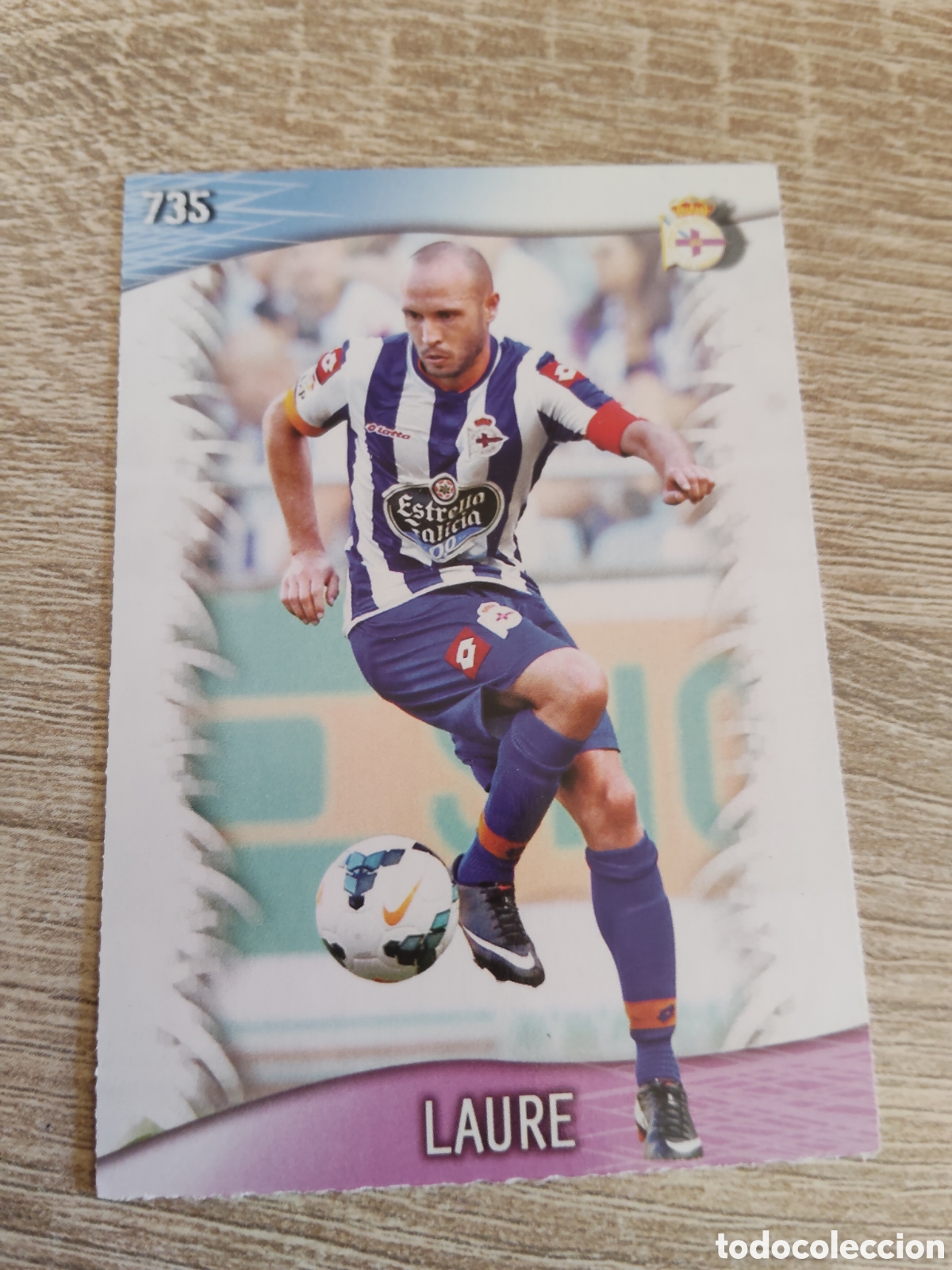 Cromos de f&uacute;tbol: Mundicromo las fichas de la liga 2014 735 Laure Deportivo de la Coru&ntilde;a