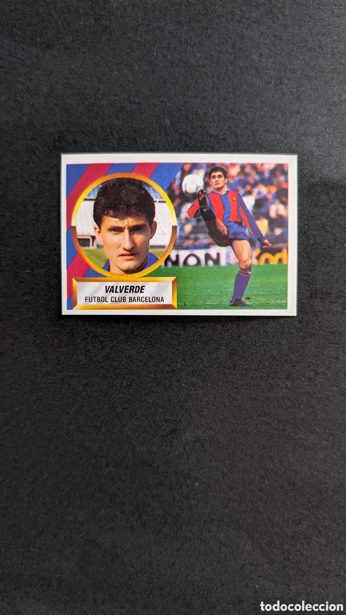 Fu&szlig;ball-Sticker: L1 VALVERDE BARCELONA LIGA ESTE 1988/89 88 89 NUNCA PEGADO SIN PEGAR