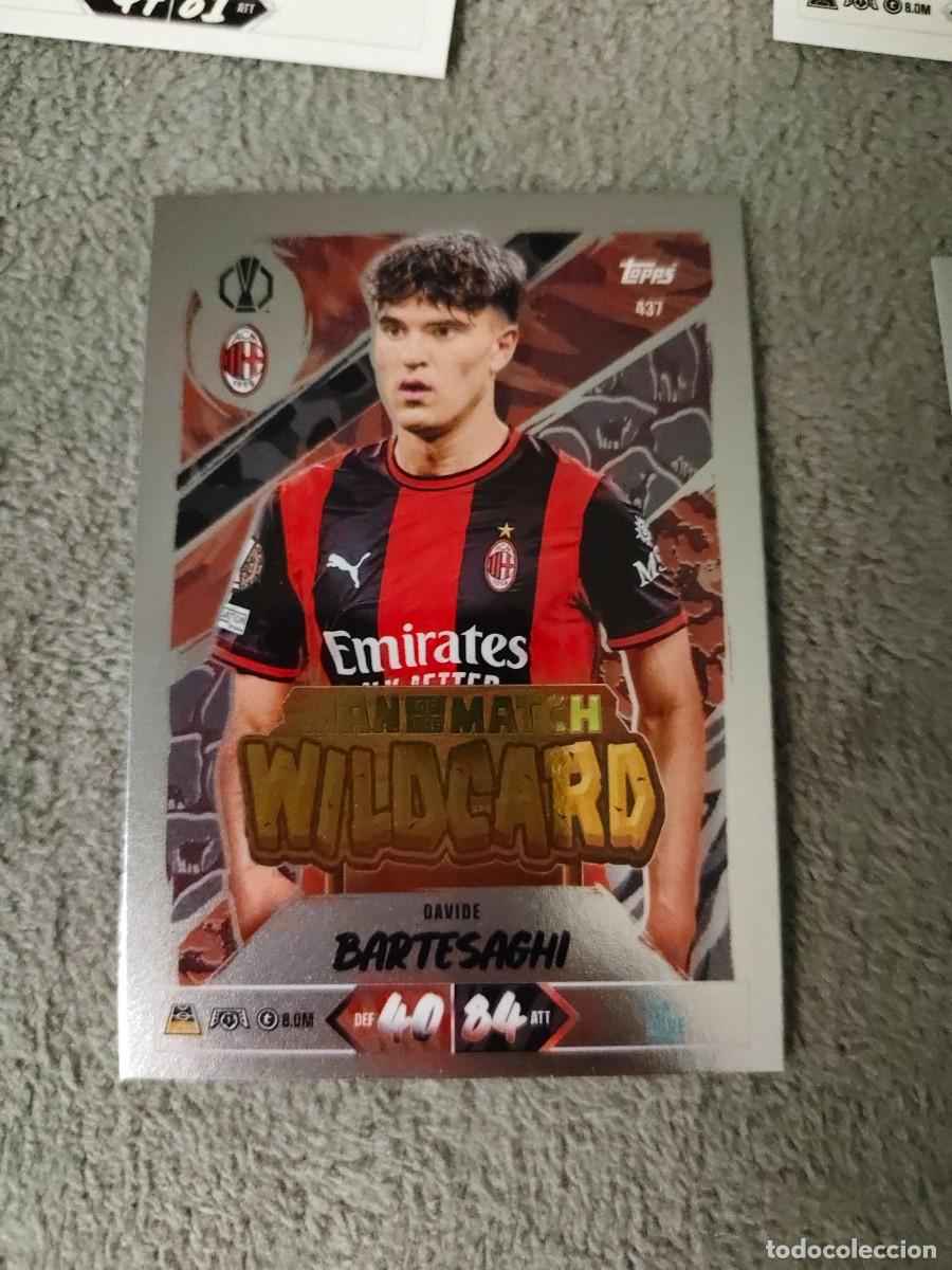 Cromos de f&uacute;tbol: 437 MATCH ATTAX 26/27 DAVIDE BARTESAGHI AC MILAN MAN OF THE WILDCARD 2026 2027 TOPPS UCC AAU