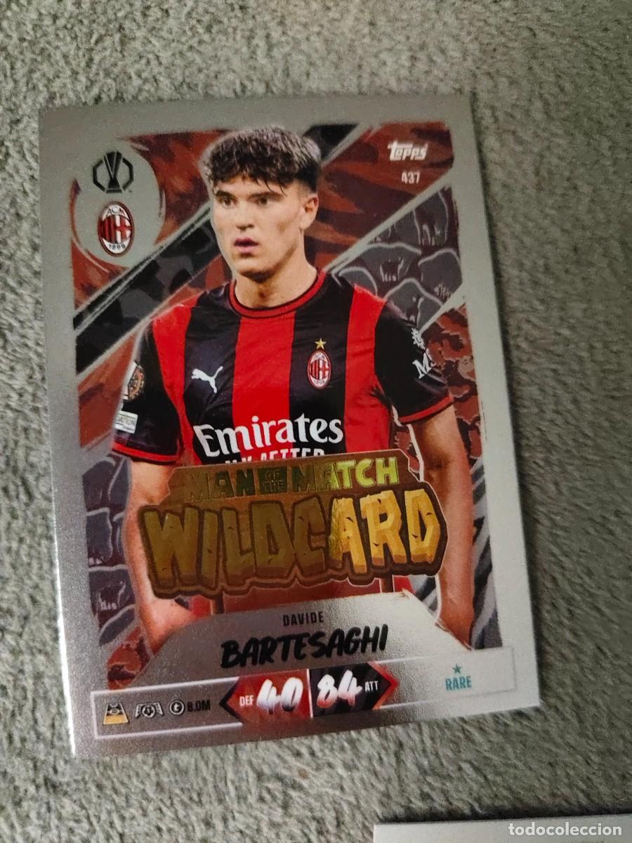 Cromos de f&uacute;tbol: 437 MATCH ATTAX 26/27 DAVIDE BARTESAGHI AC MILAN MAN OF THE WILDCARD 2026 2027 TOPPS UCC AAU