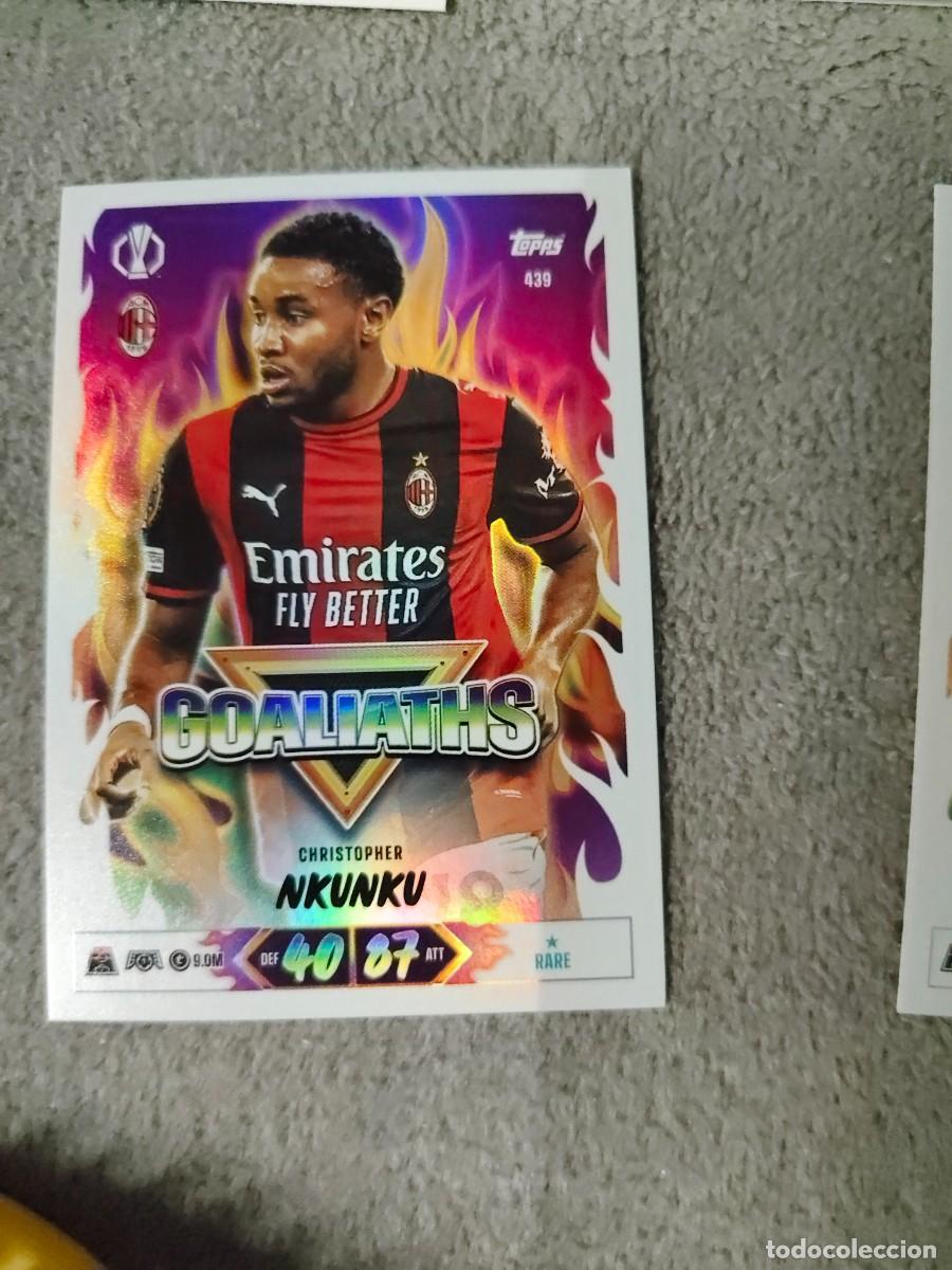 Cromos de f&uacute;tbol: 439 MATCH ATTAX 26/27 CHRISTOPHER NKUNKU AC MILAN GOALIATHS 2026 2027 TOPPS UCC AAU