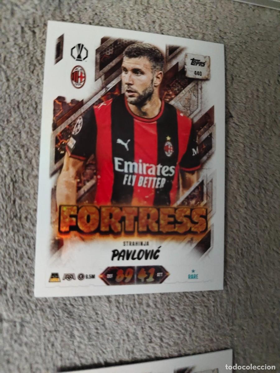 Cromos de f&uacute;tbol: 440 MATCH ATTAX 26/27 STRAHINJA PAVLOVIĆ AC MILAN FORTRESS 2026 2027 TOPPS UCC AAU