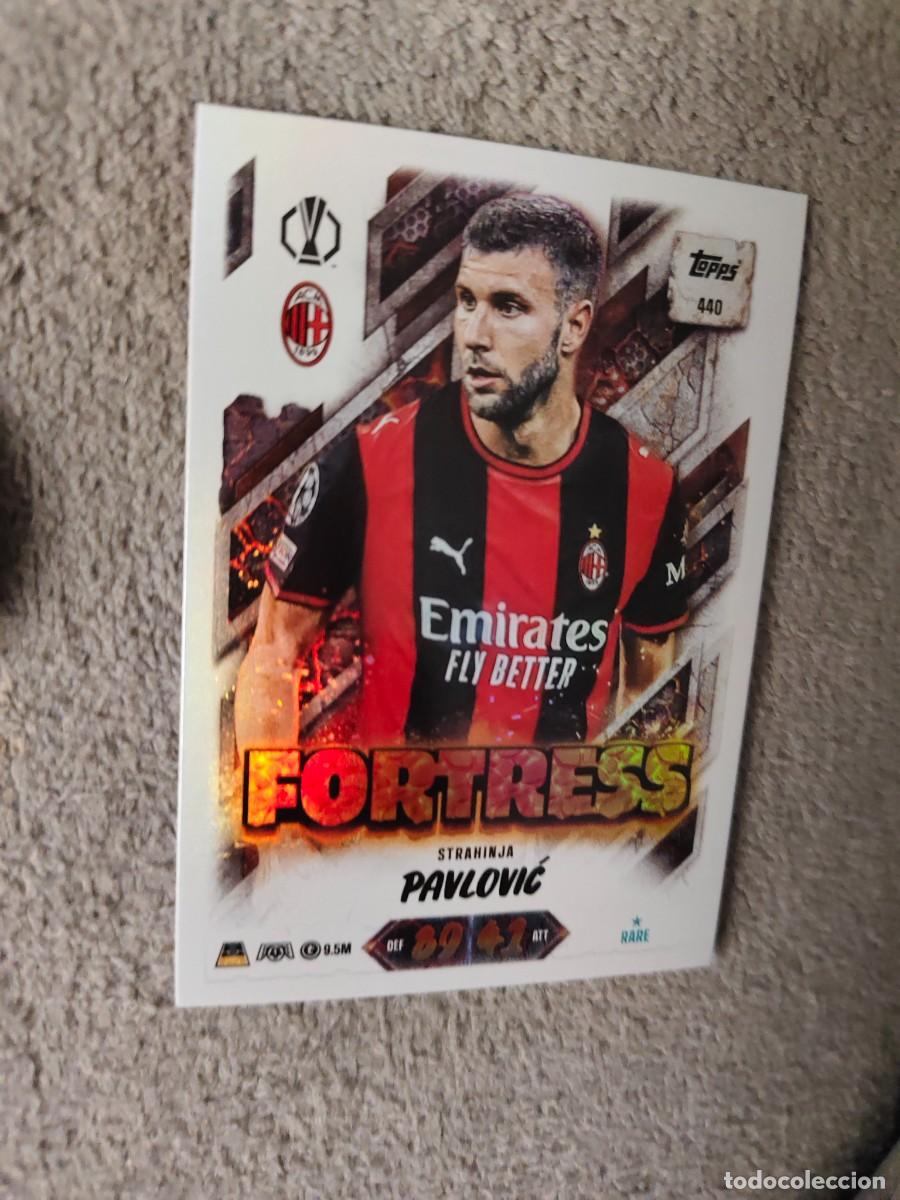 Cromos de f&uacute;tbol: 440 MATCH ATTAX 26/27 STRAHINJA PAVLOVIĆ AC MILAN FORTRESS 2026 2027 TOPPS UCC AAU