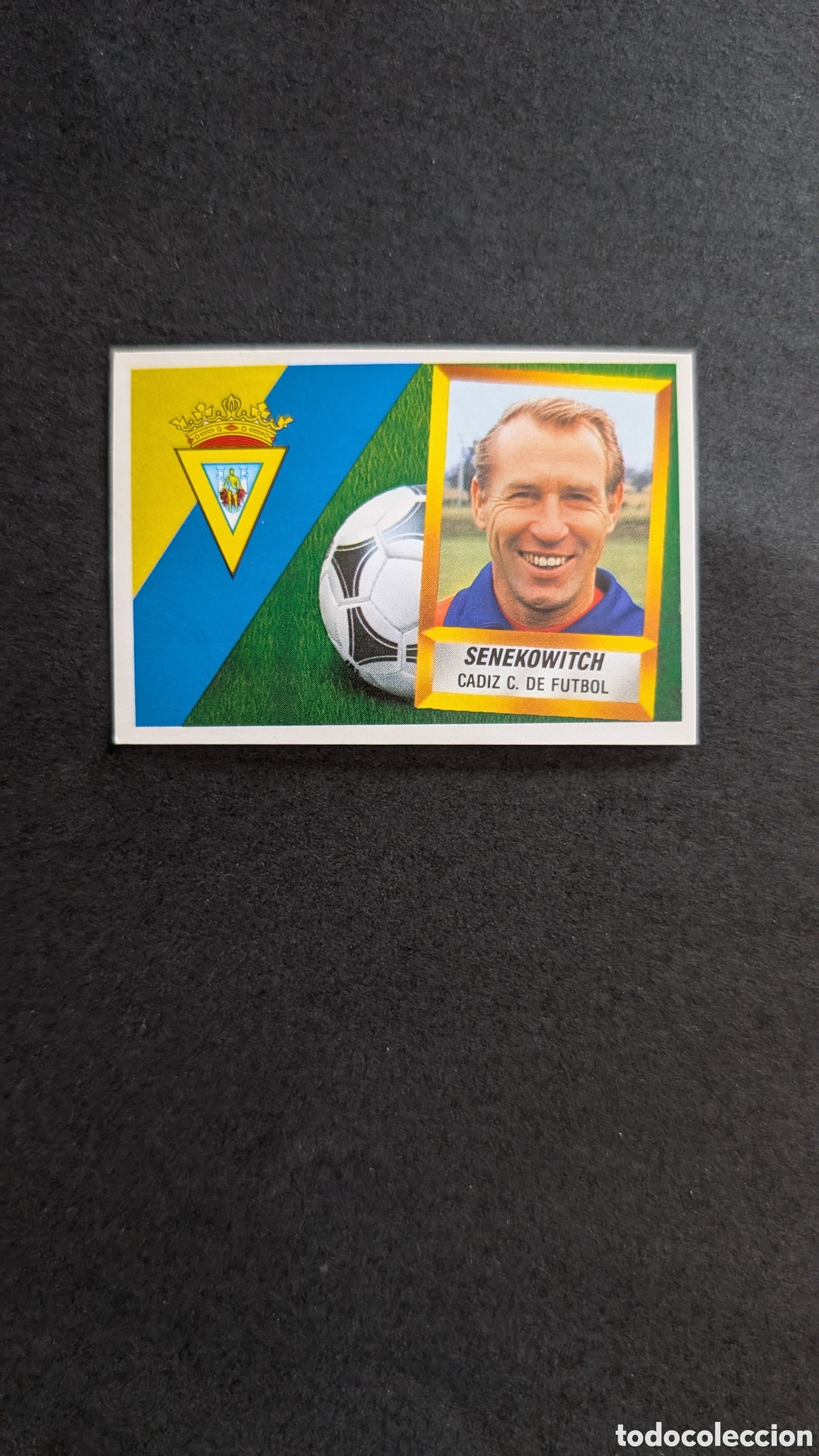 Cromos de f&uacute;tbol: L1 SENEKOWITCH ENTRENADOR CADIZ LIGA ESTE 1988/89 88 89 NUNCA PEGADO SIN PEGAR
