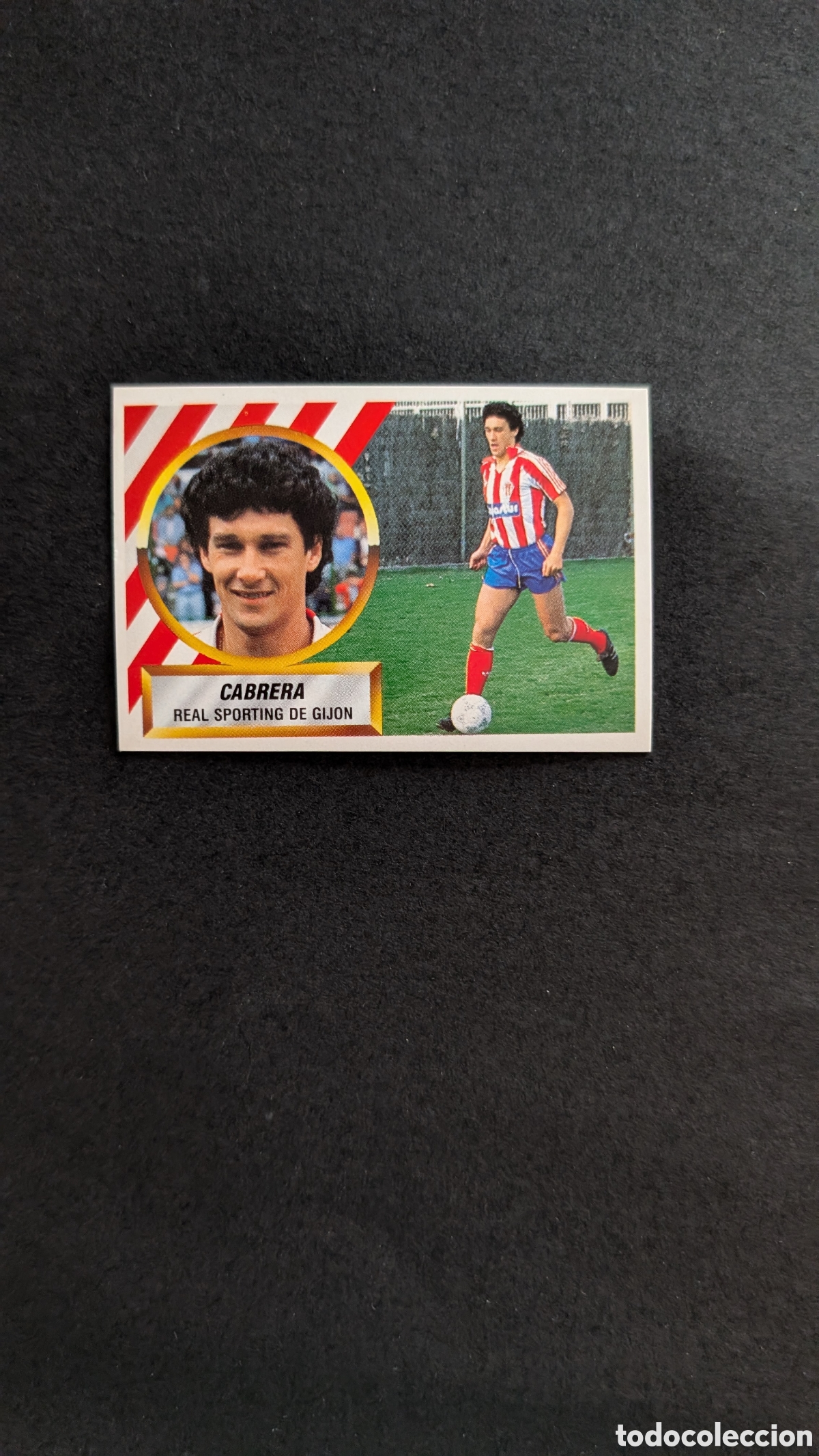 Cromos de f&uacute;tbol: L1 CABRERA SPORTING GIJON BAJA LIGA ESTE 1988/89 88 89 NUNCA PEGADO SIN PEGAR