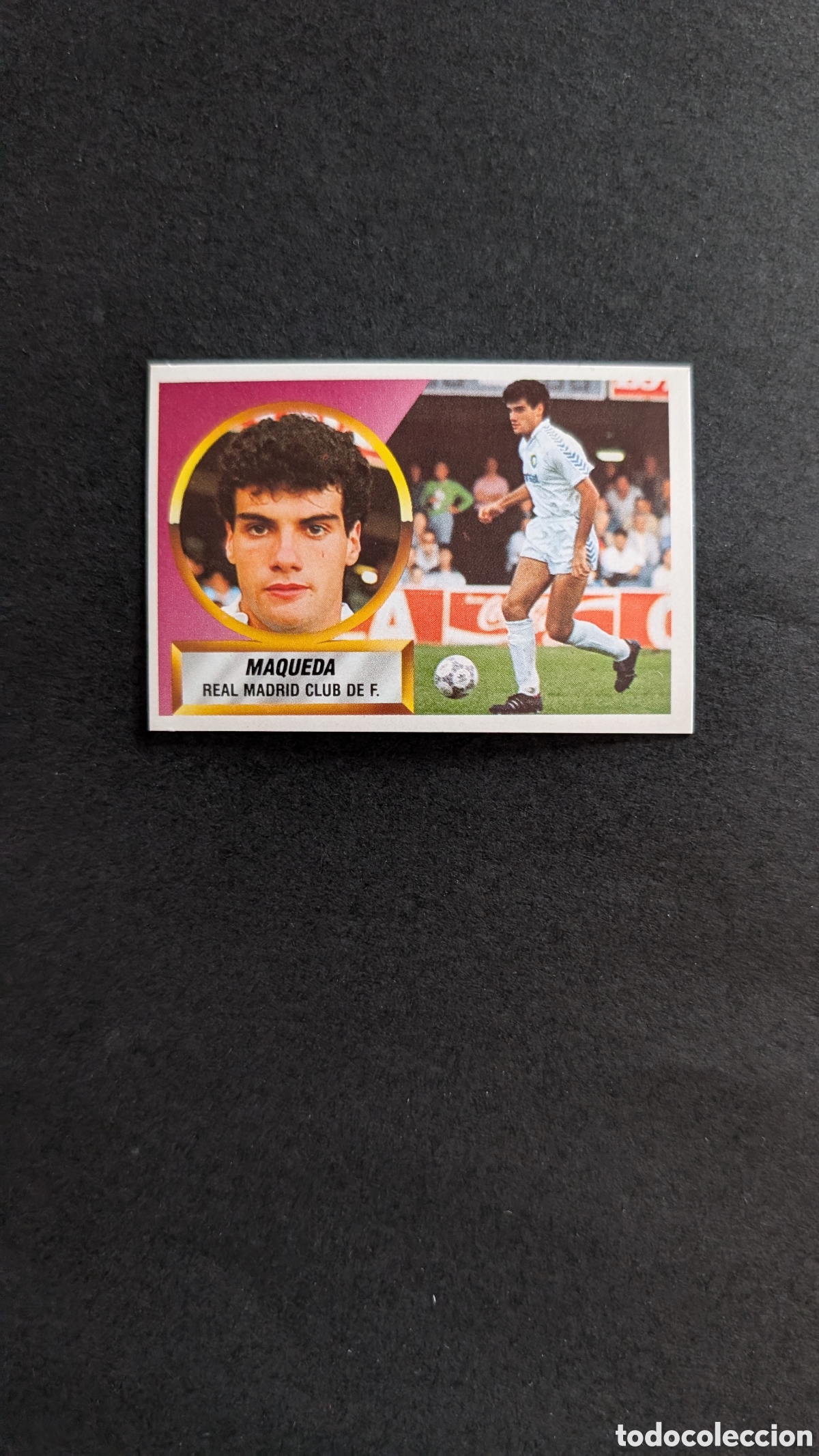 Cromos de f&uacute;tbol: L1 MAQUEDA VERSION TRASERA 13A REAL MADRID LIGA ESTE 1988/89 88 89 NUNCA PEGADO SIN PEGAR