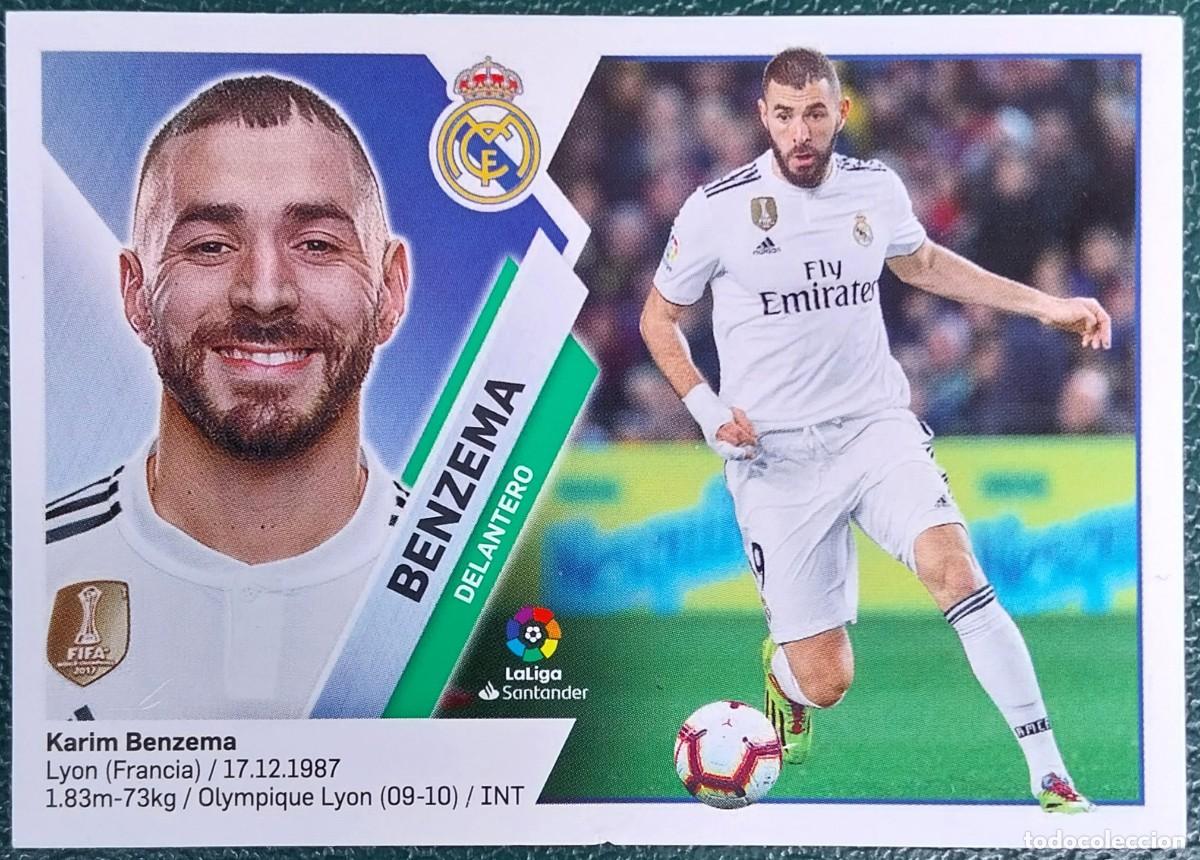 Cromos de f&uacute;tbol: 15 BENZEMA REAL MADRID CROMOS ALBUM EDICIONES ESTE 2019 2020 19 20