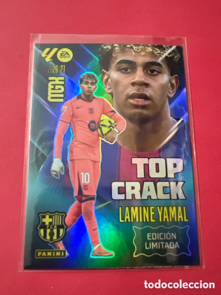 Cromos de f&uacute;tbol: C805. Lamine Yamal Top Crack Edici&oacute;n limitada Megacracks MGK 26 27 2026 2027 Panini Nuevo