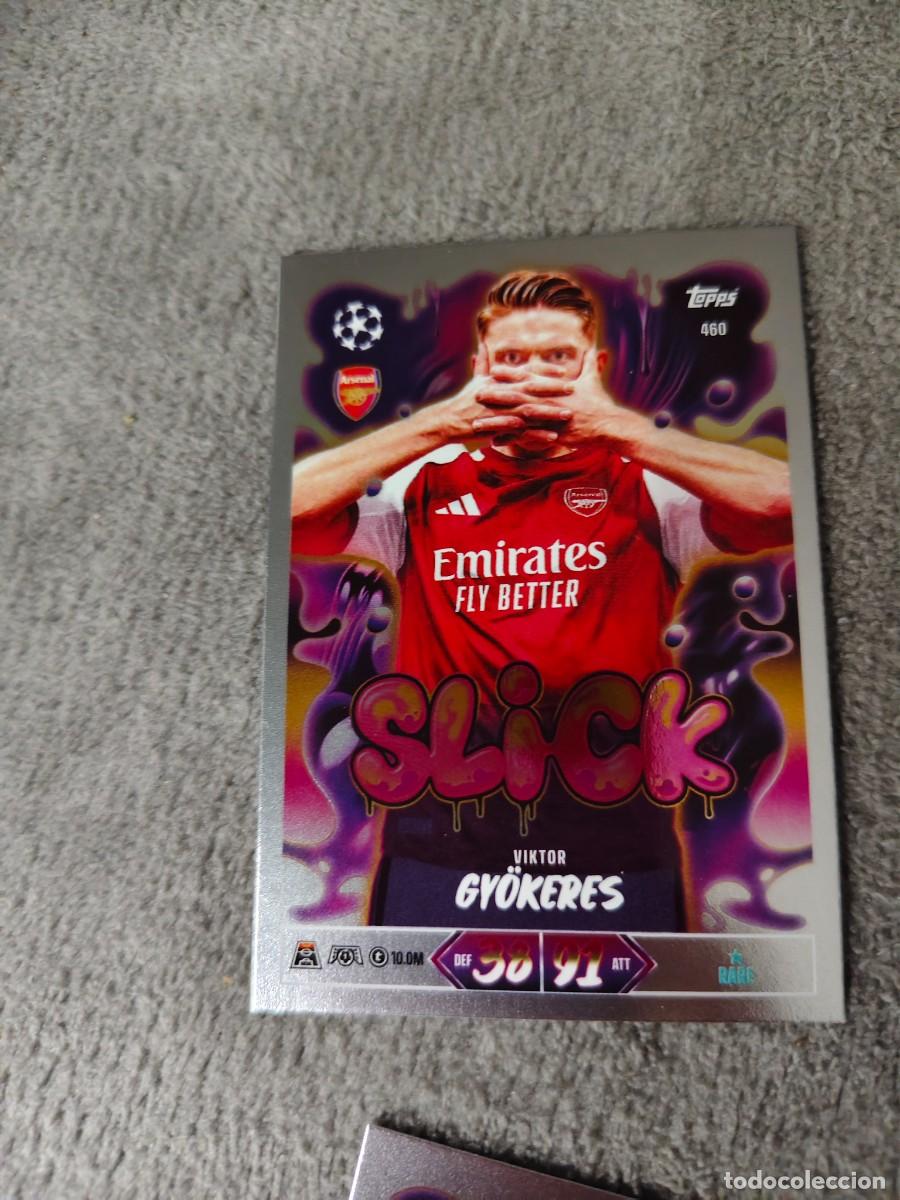 Cromos de f&uacute;tbol: 460 MATCH ATTAX 26/27 VIKTOR GY&Ouml;KERES ARSENAL SLICK 2026 2027 TOPPS UCC AAU