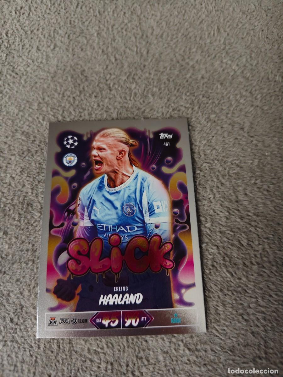 Cromos de f&uacute;tbol: 461 MATCH ATTAX 26/27 ERLING HAALAND MANCHESTER CITY SLICK 2026 2027 TOPPS UCC AAU