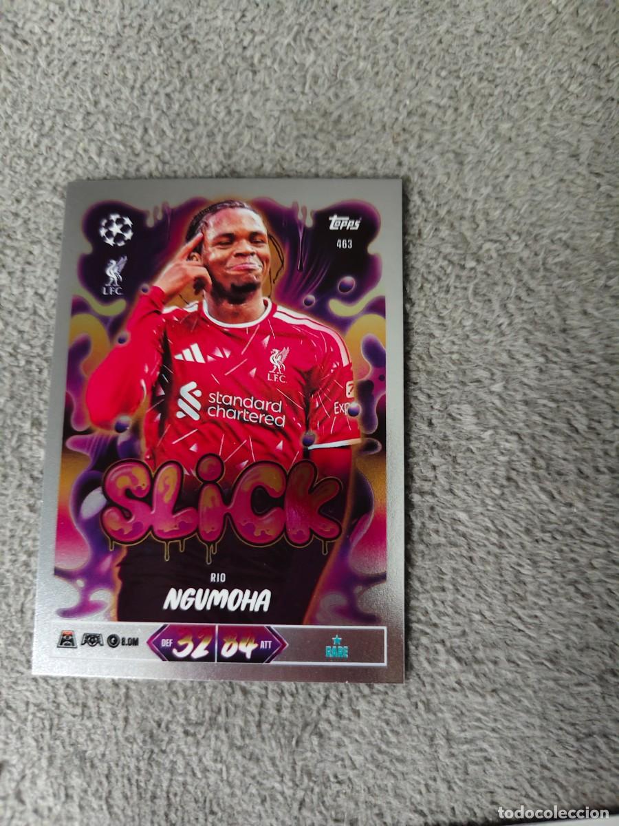 Cromos de f&uacute;tbol: 463 MATCH ATTAX 26/27 RIO NGUMOHA LIVERPOOL SLICK 2026 2027 TOPPS UCC AAU