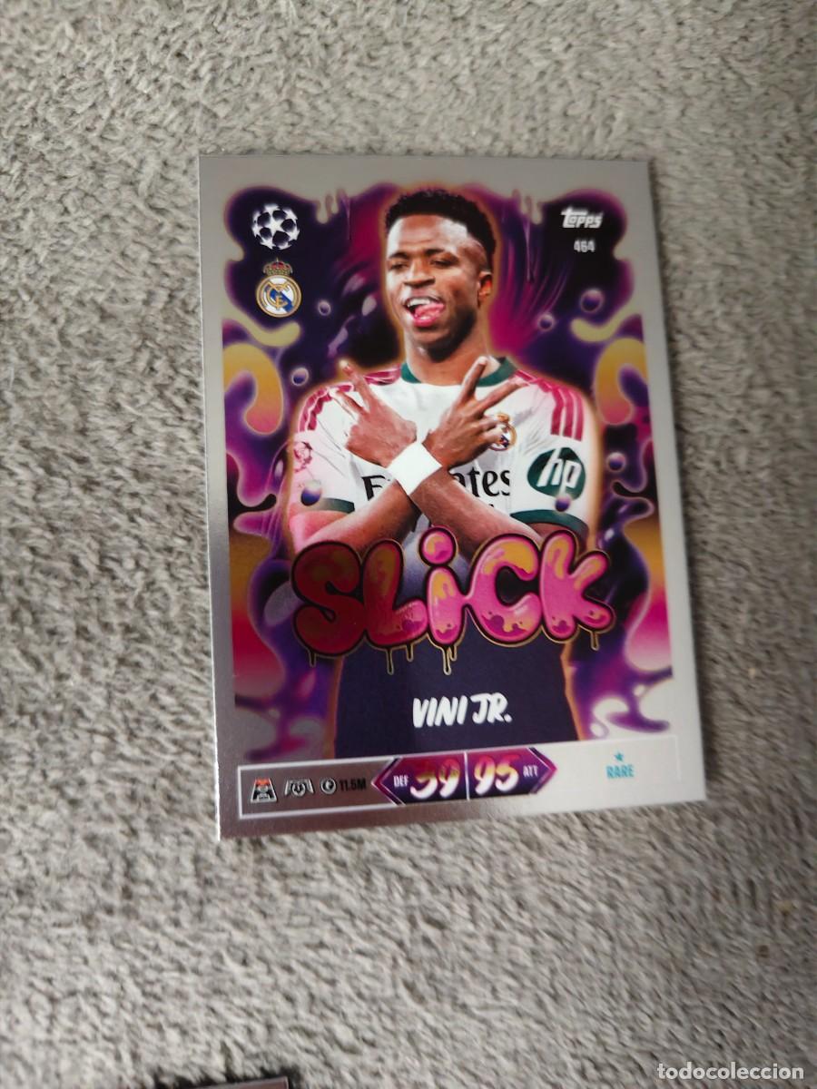 Cromos de f&uacute;tbol: 464 MATCH ATTAX 26/27 VIN&Iacute;CIUS J&Uacute;NIOR REAL MADRID CF SLICK 2026 2027 TOPPS UCC AAU