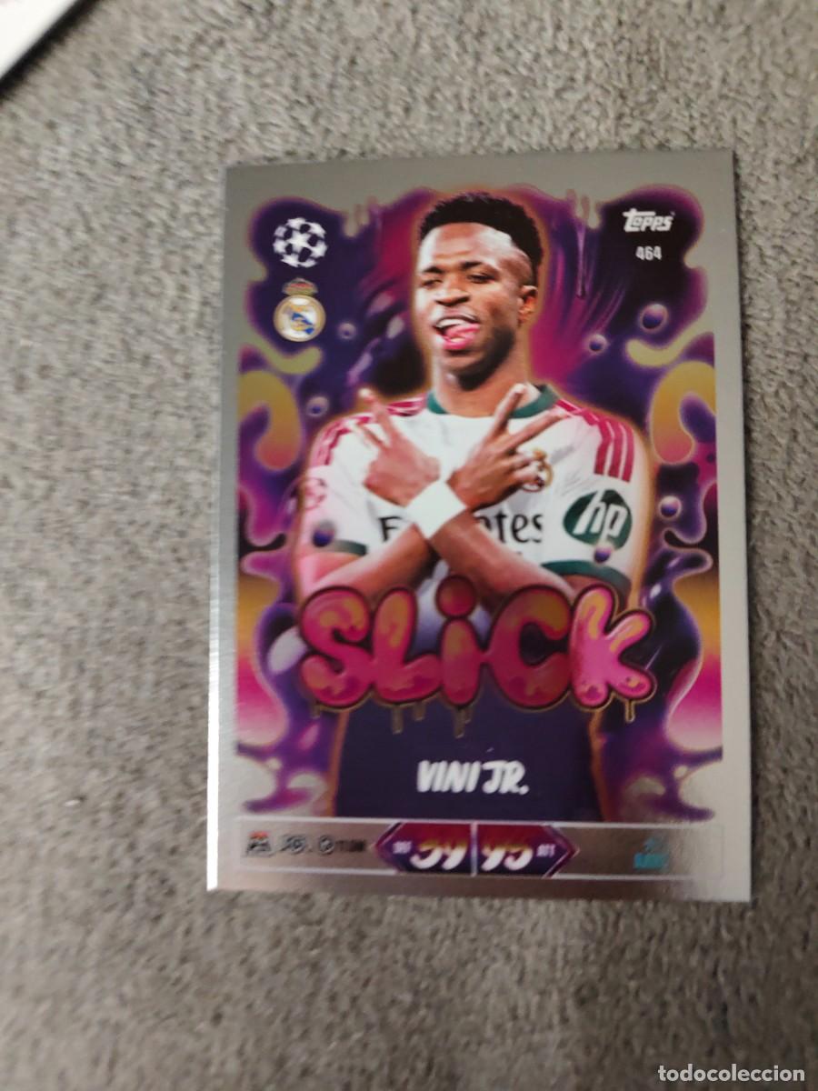 Cromos de f&uacute;tbol: 464 MATCH ATTAX 26/27 VIN&Iacute;CIUS J&Uacute;NIOR REAL MADRID CF SLICK 2026 2027 TOPPS UCC AAU