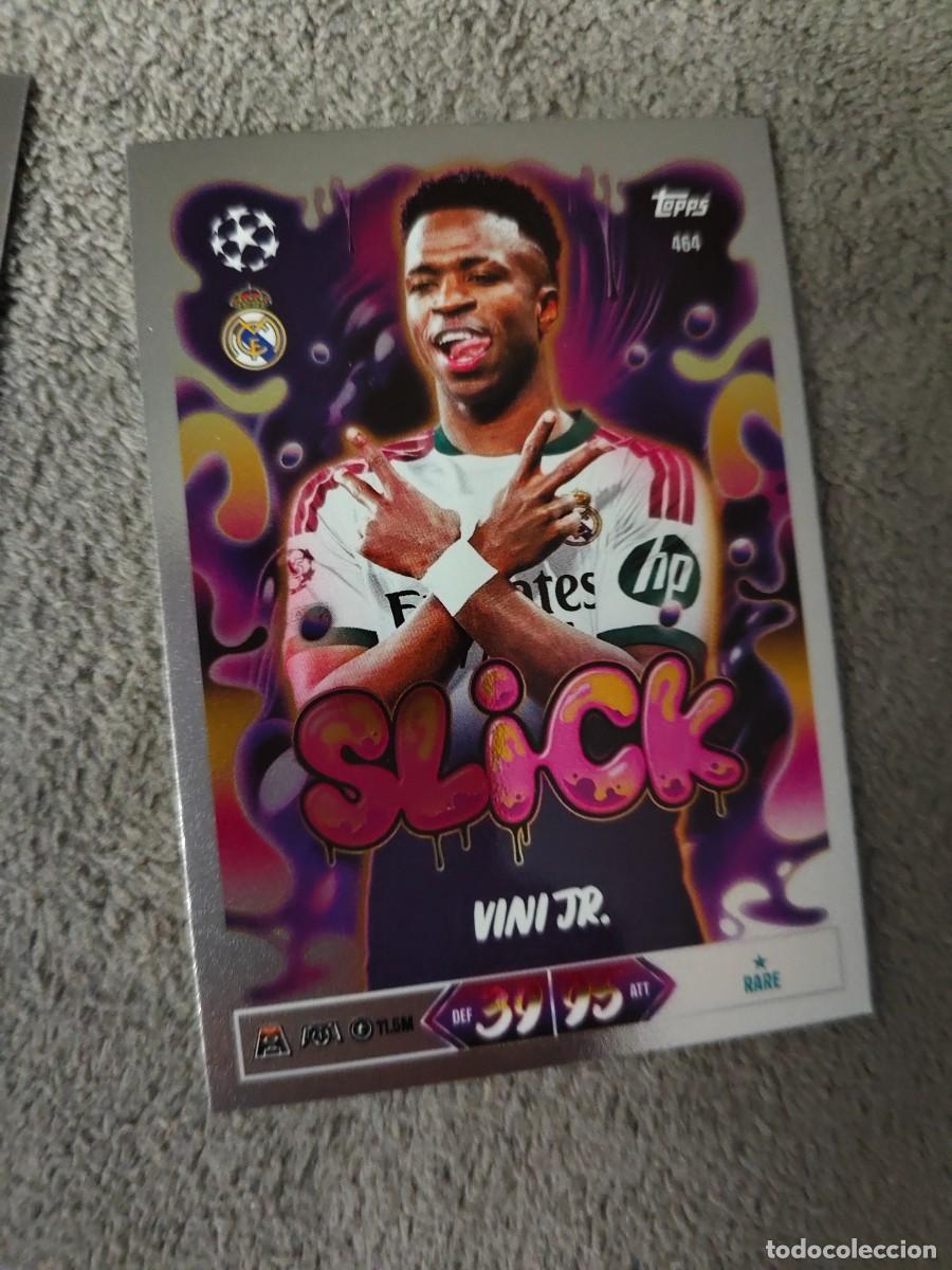 Cromos de f&uacute;tbol: 464 MATCH ATTAX 26/27 VIN&Iacute;CIUS J&Uacute;NIOR REAL MADRID CF SLICK 2026 2027 TOPPS UCC AAU