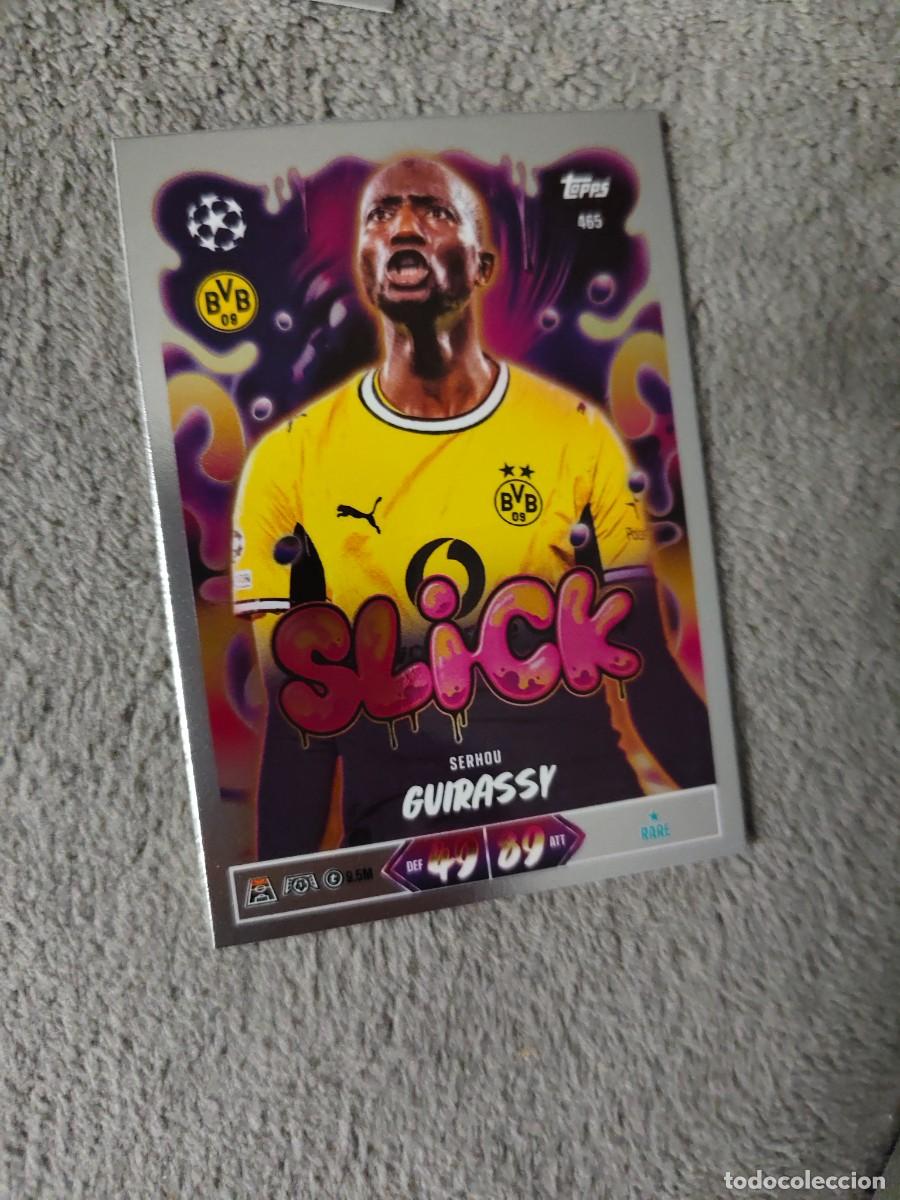 Cromos de f&uacute;tbol: 465 MATCH ATTAX 26/27 SERHOU GUIRASSY BORUSSIA DORTMUND SLICK 2026 2027 TOPPS UCC AAU
