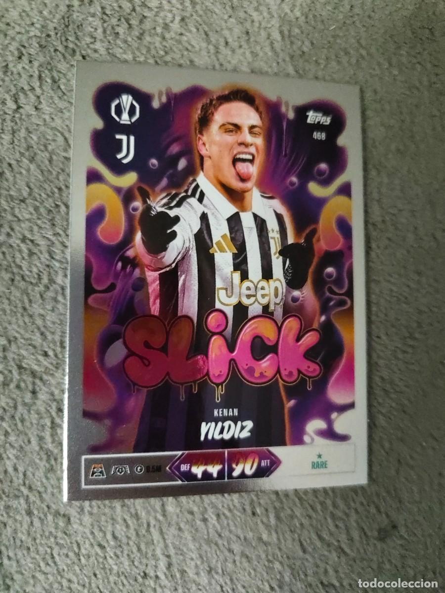 Cartes &agrave; collectionner de Football: 468 MATCH ATTAX 26/27 KENAN YILDIZ JUVENTUS SLICK 2026 2027 TOPPS UCC AAU