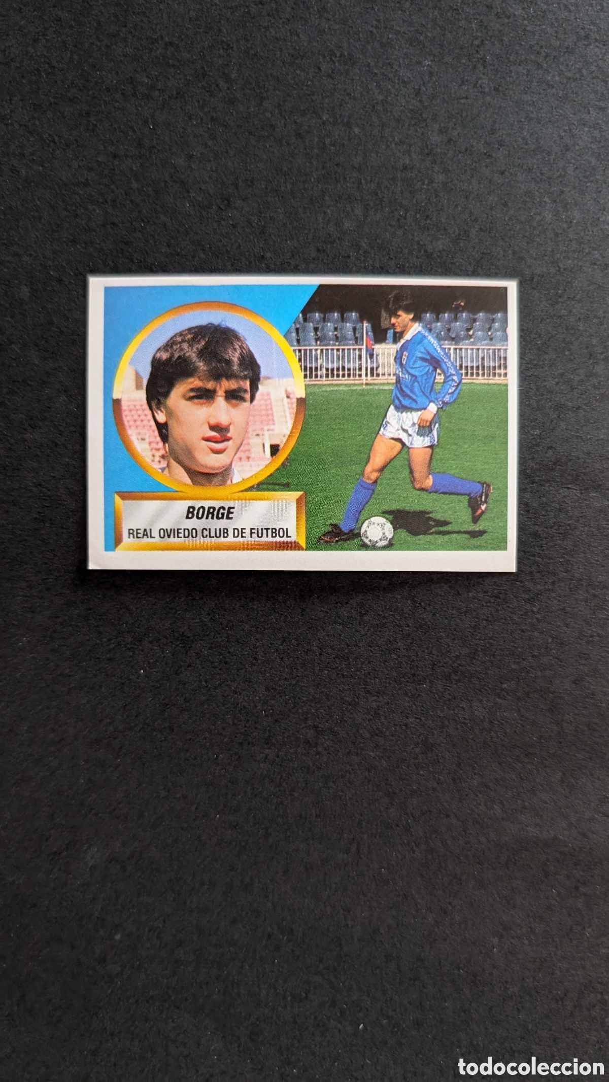 Cromos de f&uacute;tbol: L1 BORGE OVIEDO BAJA LIGA ESTE 1988/89 88 89 NUNCA PEGADO SIN PEGAR
