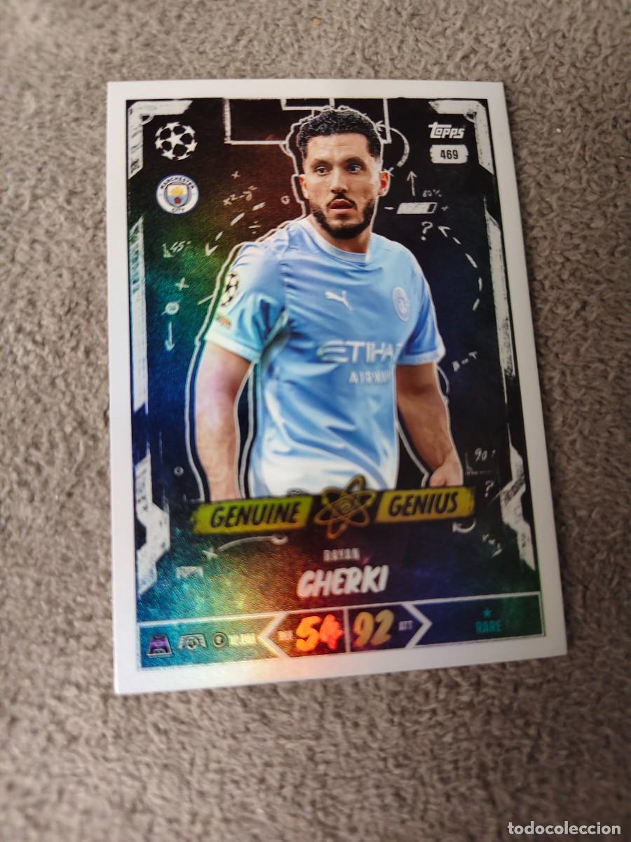 Cromos de f&uacute;tbol: 469 MATCH ATTAX 26/27 RAYAN CHERKI MANCHESTER CITY GENUINE GENIUS 2026 2027 TOPPS UCC AAU