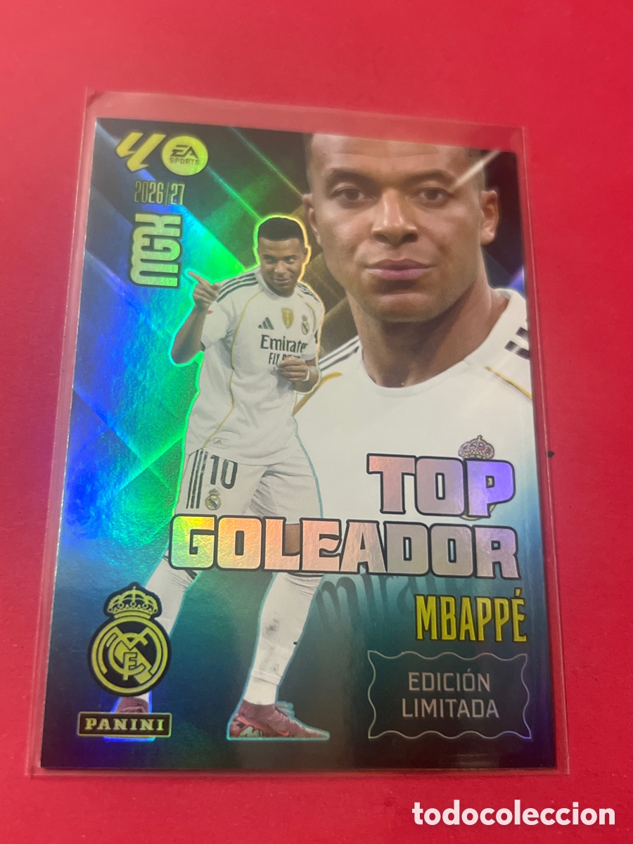Cromos de f&uacute;tbol: C809. Megacracks 2026 2027 / 26 27 Top Goleador Mbappe Edici&oacute;n Limitada Real Madrid